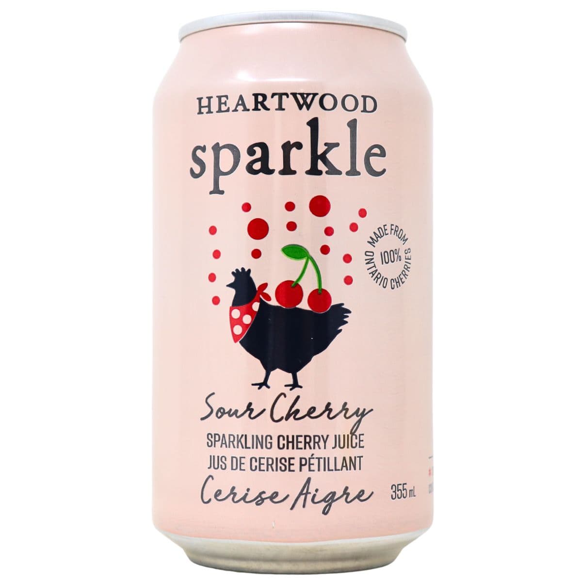 Heartwood Sparkle Sparkling Fruit Juice Sour Cherry, 355mL