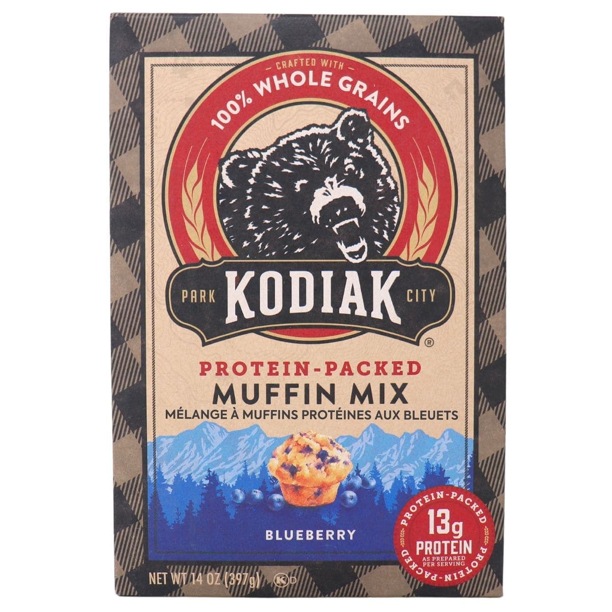 Kodiak Protein-Packed Muffin Mix Blueberry, 397g