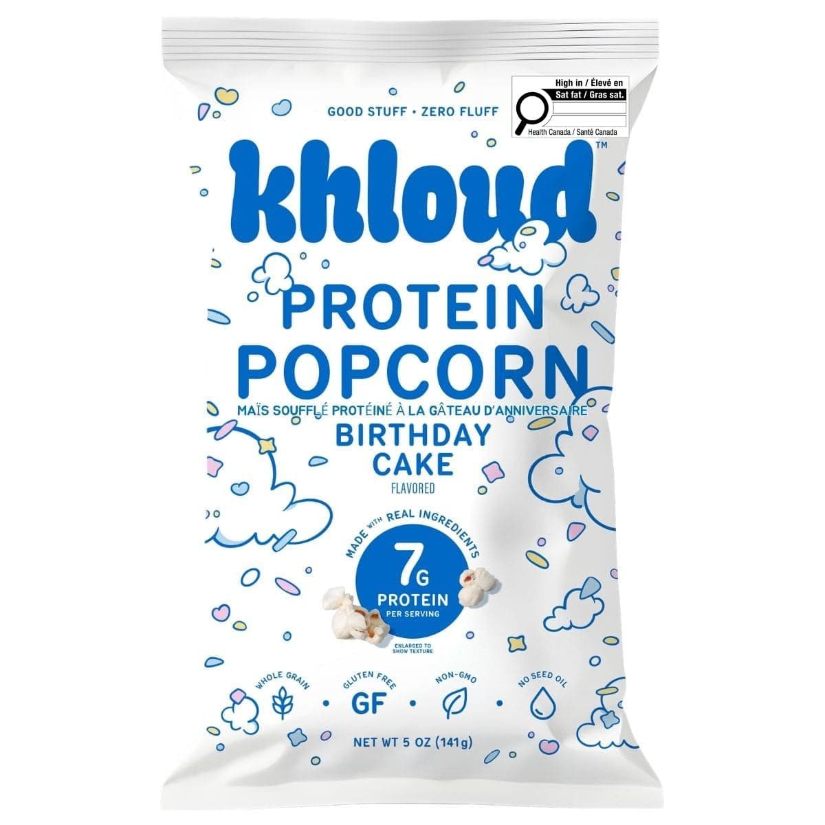 Khloud Protein Popcorn Birthday Cake, 141 g