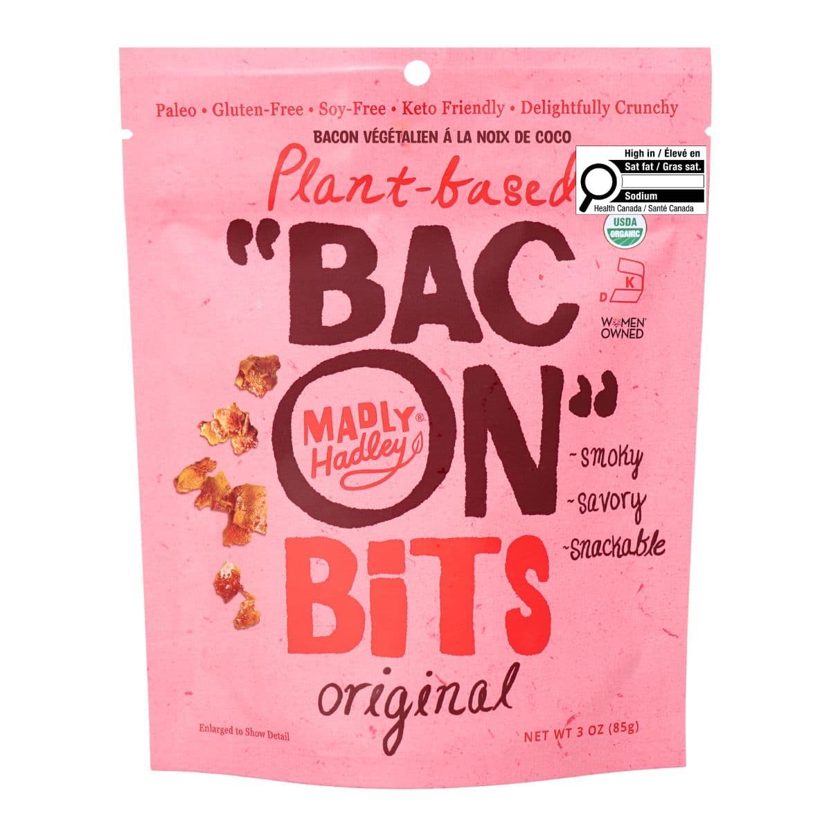 Madly Hadley Vegan Coconut Bacon Bits, 85g