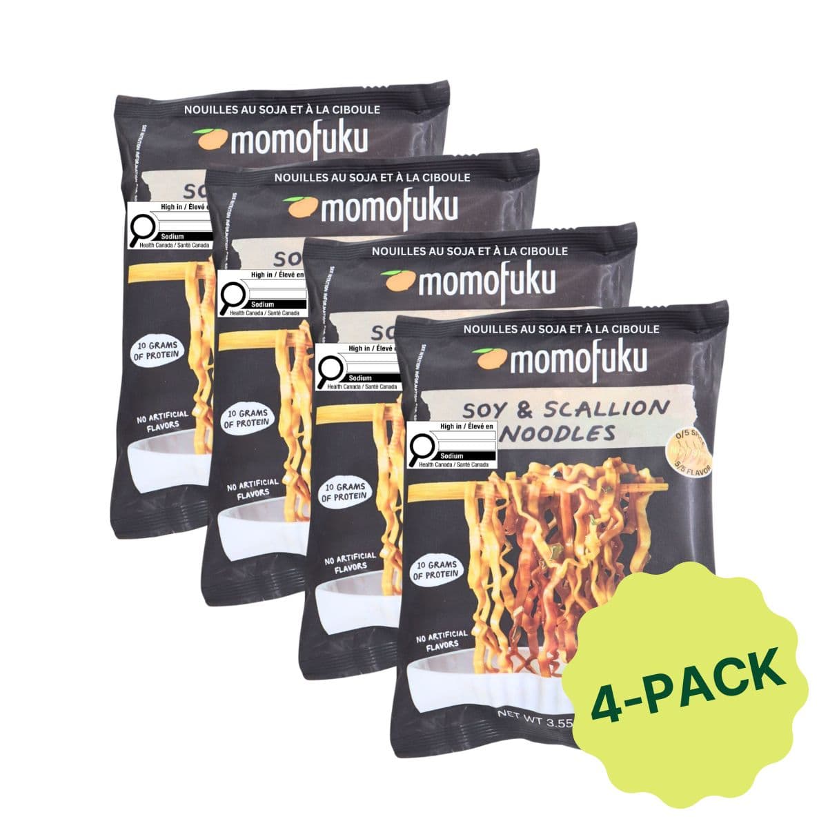 Momofuku Noodles Soy & Scallion, 4 Packets