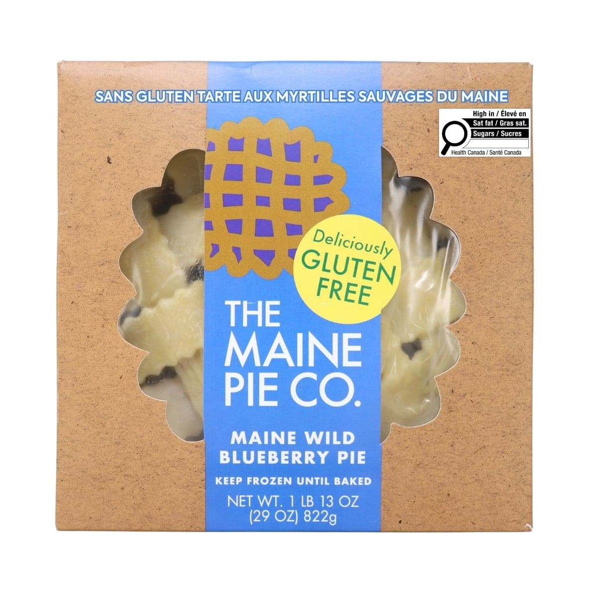 The Maine Pie Co. Gluten-Free Maine Wild Blueberry Pie, 822g