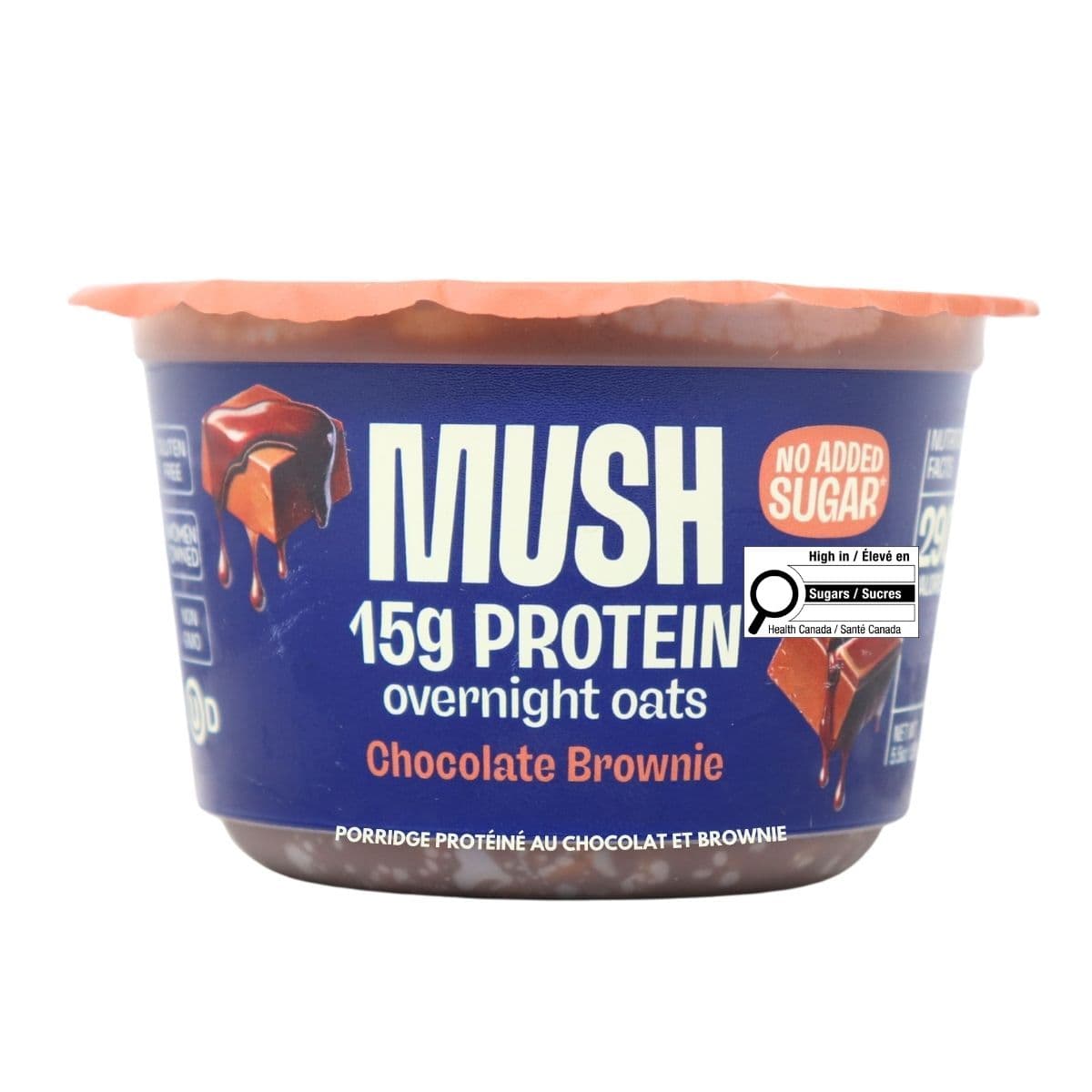 MUSH Protein Overnight Oats Chocolate Brownie, 156g