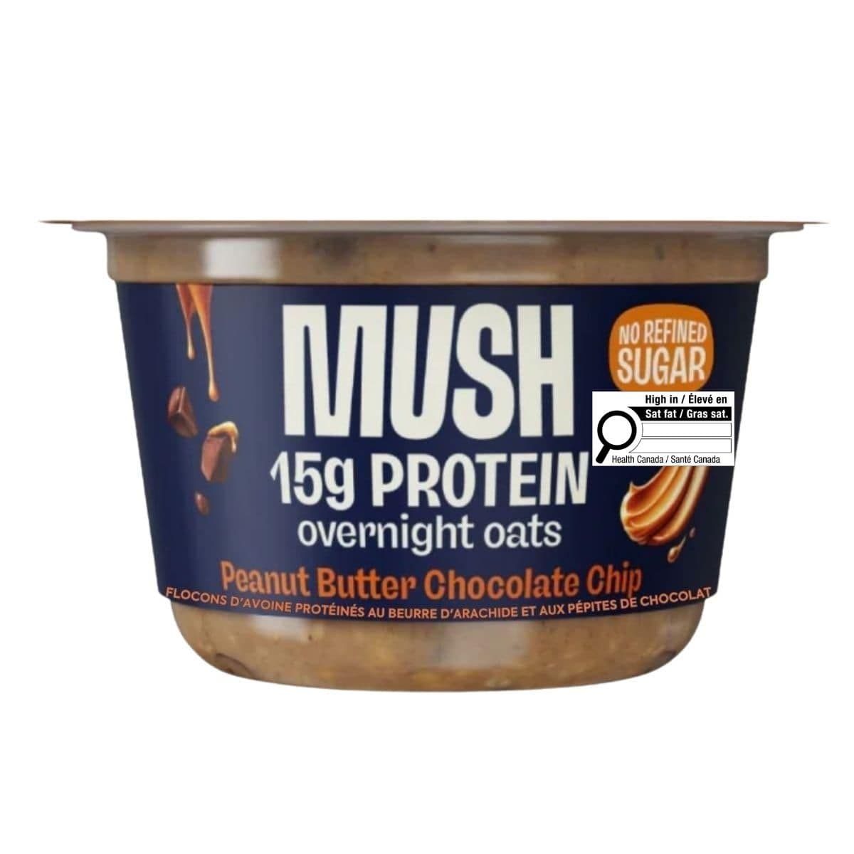 MUSH Protein Overnight Oats Peanut Butter Chocolate Chips, 156g