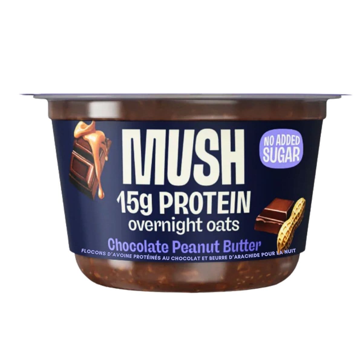 MUSH Protein Overnight Oats Chocolate Peanut Butter, 156g
