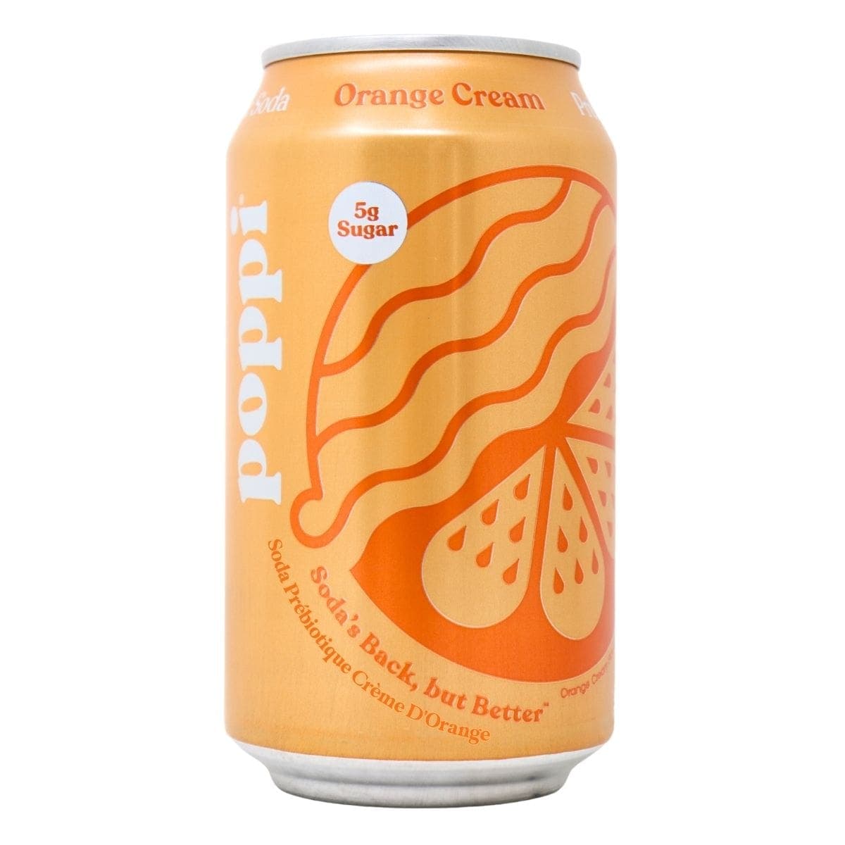 Poppi Prebiotic Soda Orange Cream, 355ml