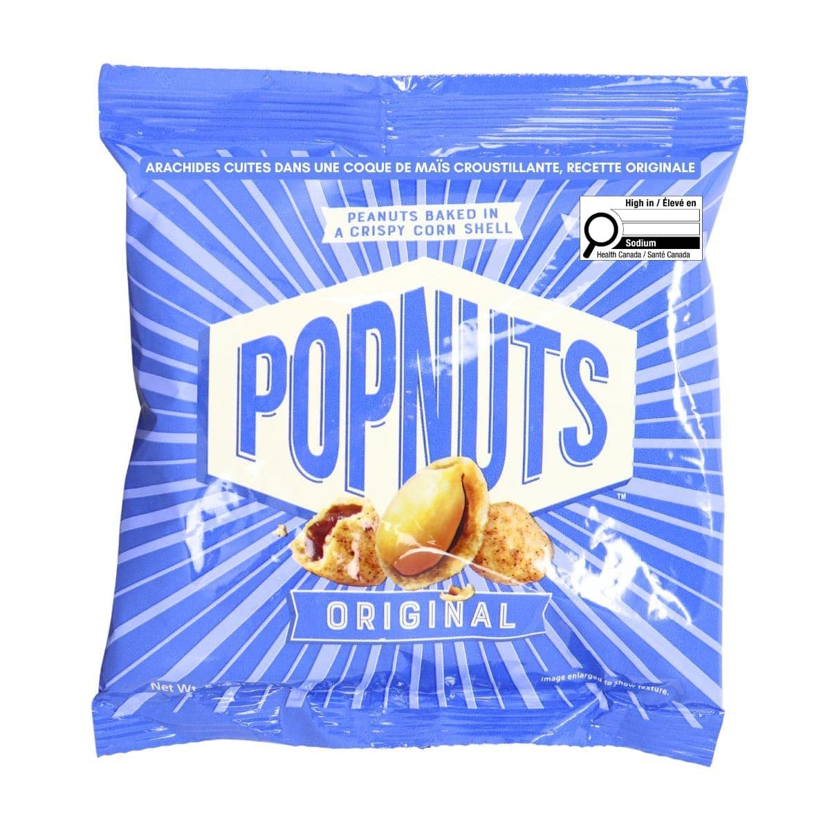 Popnuts Peanuts Baked In A Crispy Corn Shell Original, 142 g