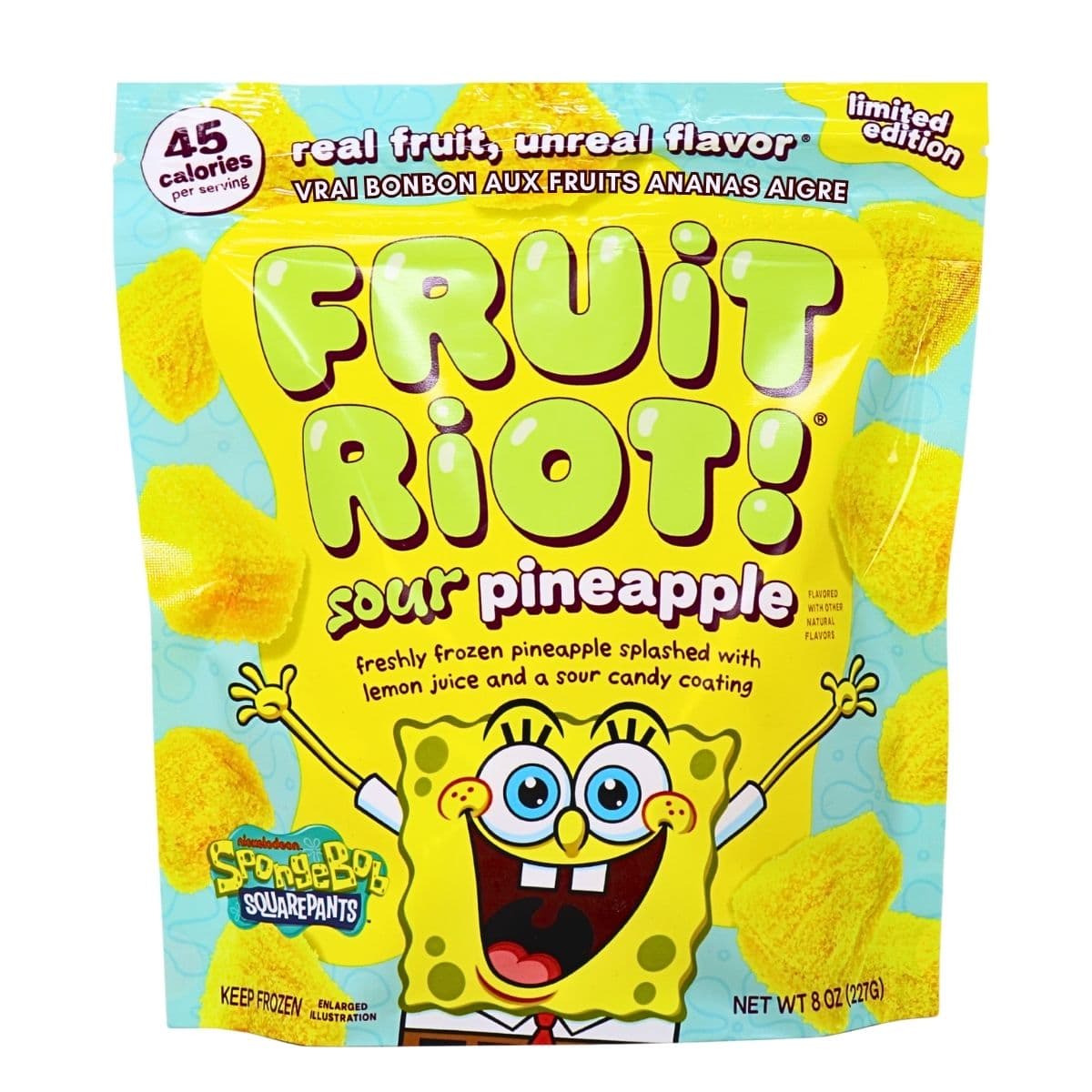 Fruit Riot Limited Edition Real Fruit Candy Sour Pineapple, 227g