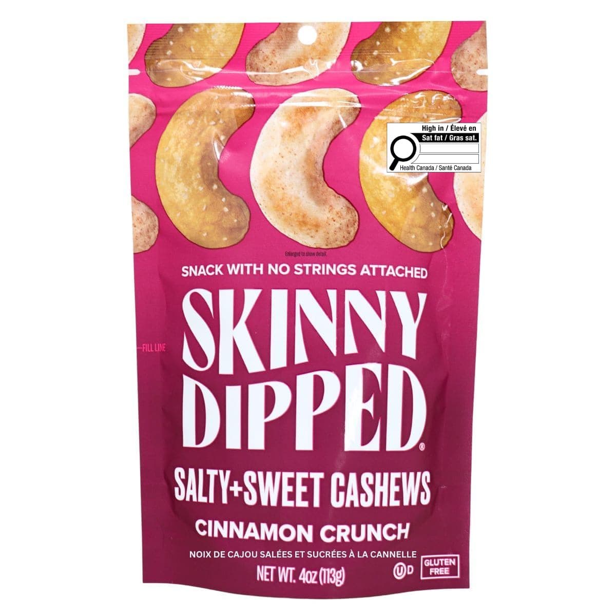 Skinny Dipped Salty + Sweet Cashews Cinnamon Crunch, 113g