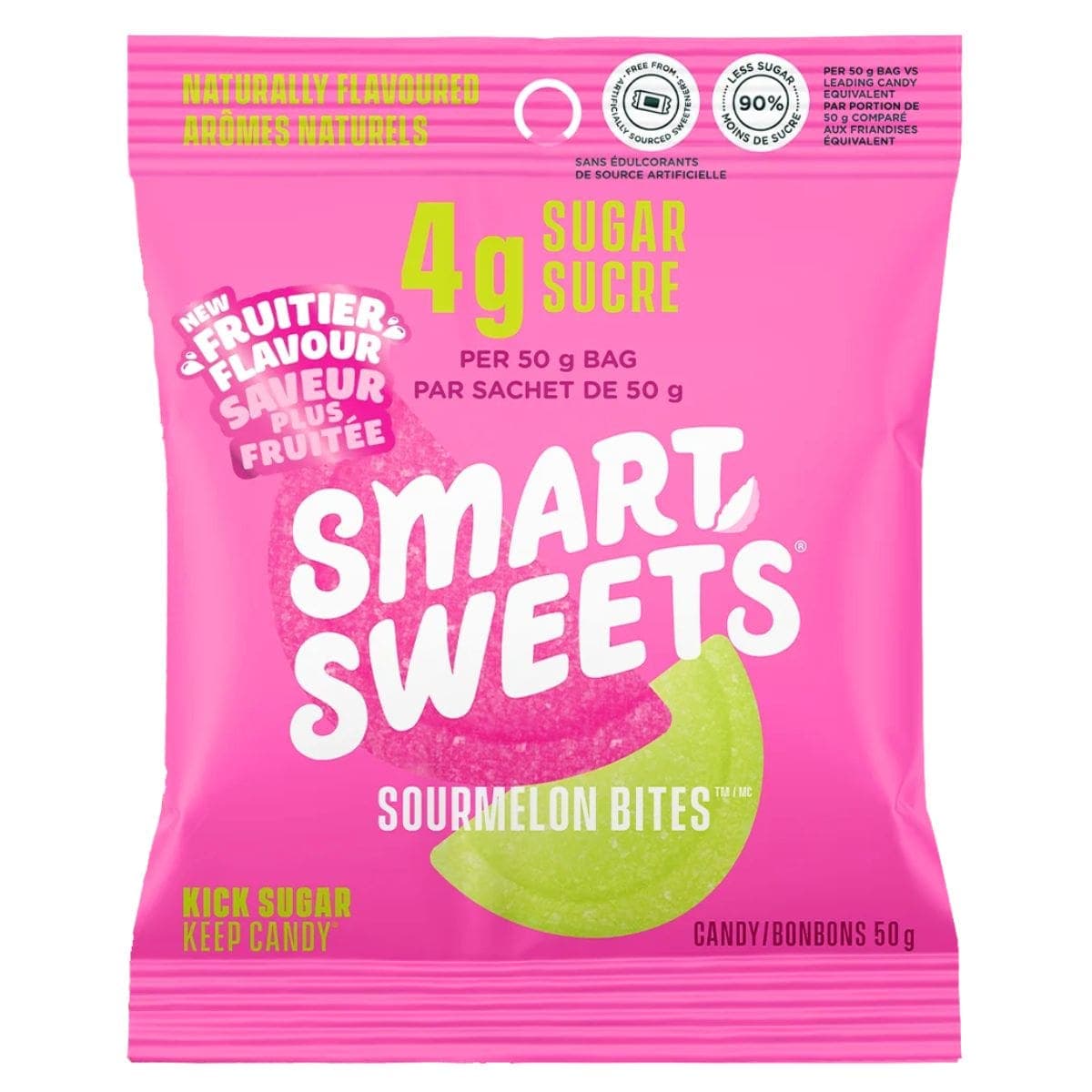 SmartSweets Low Sugar Sourmelon Bites, 50g
