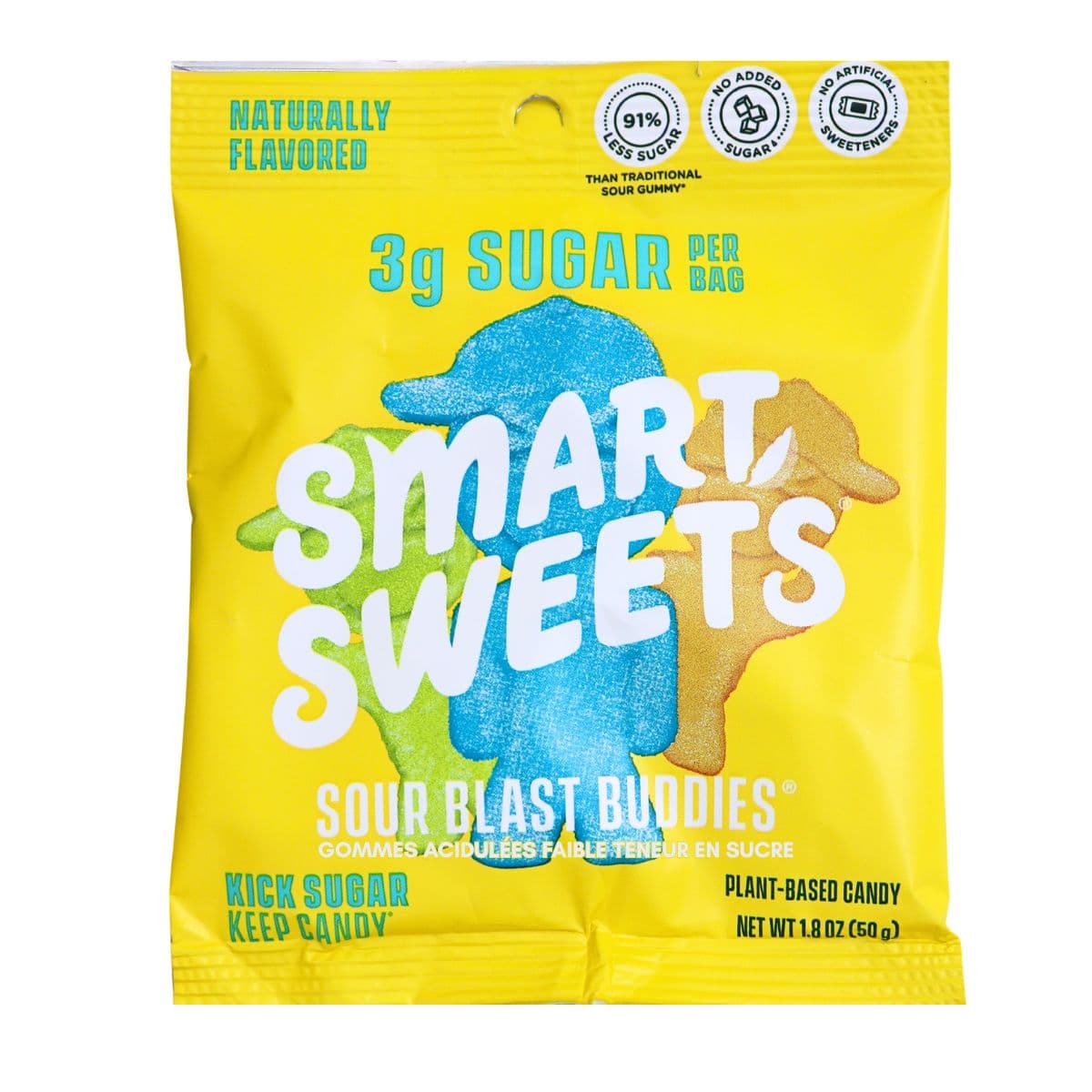 SmartSweets Low Sugar Sour Blast Buddies, 50g