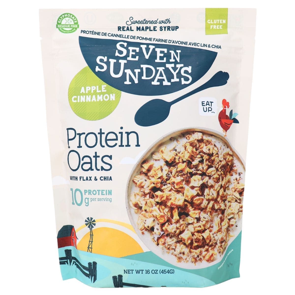 Seven Sundays Protein Oats Apple Cinnamon, 454g