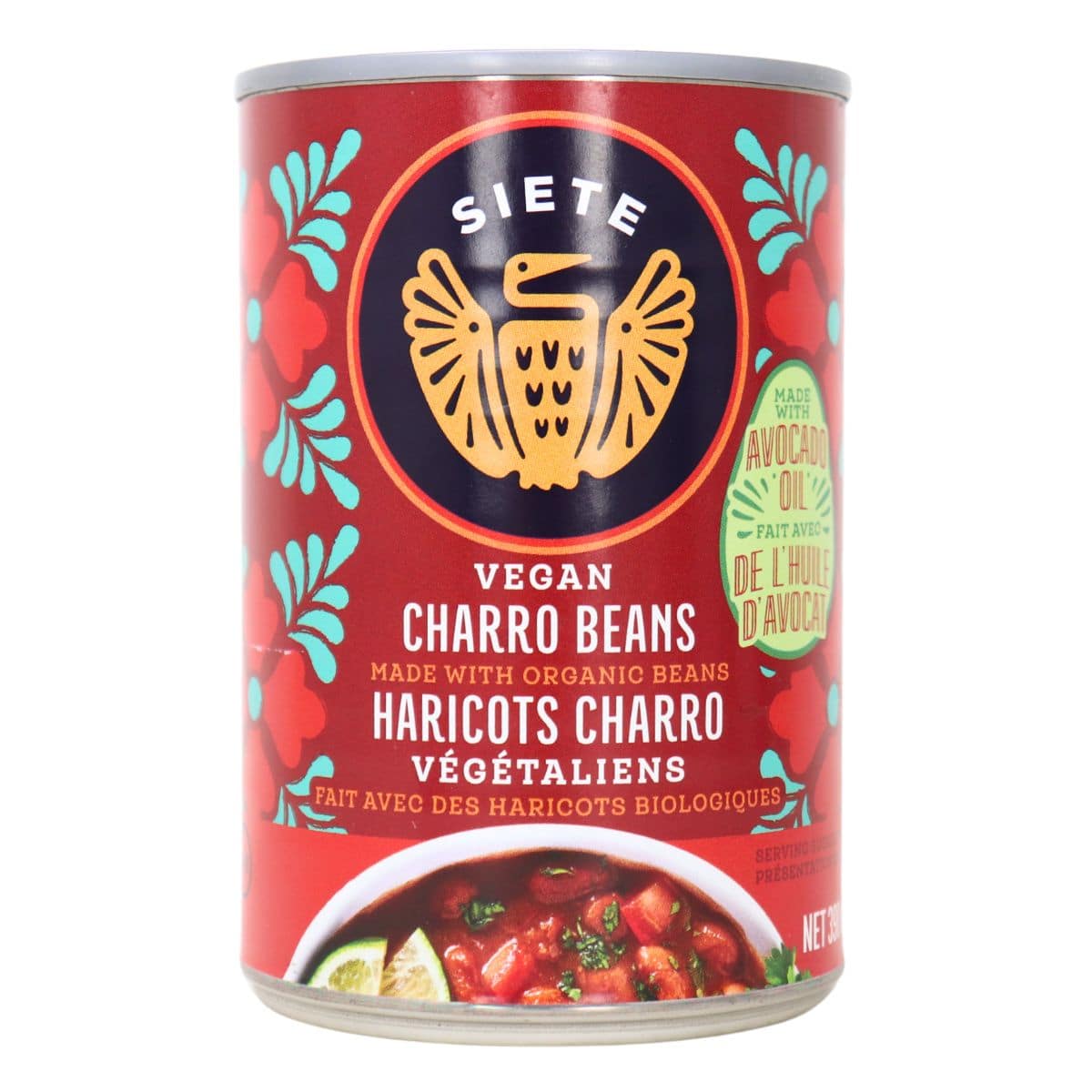 Siete Vegan Charro Beans With Avocado Oil, 398mL
