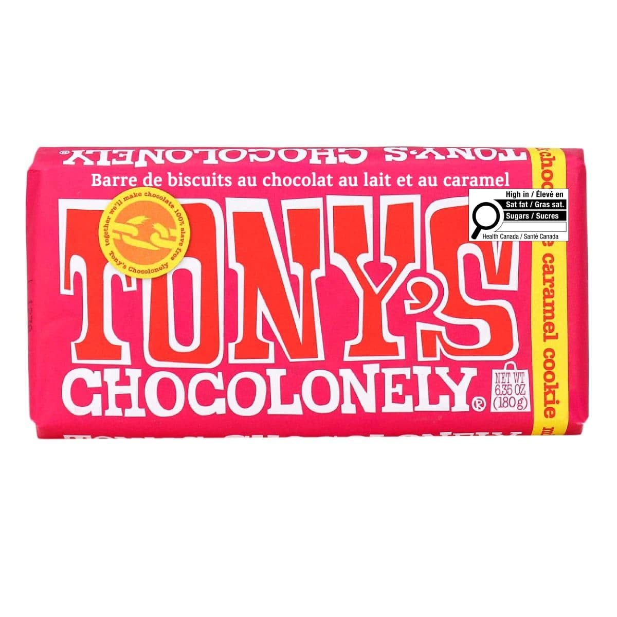 Tony’s Chocolonely Milk Chocolate Caramel Cookie, 180g