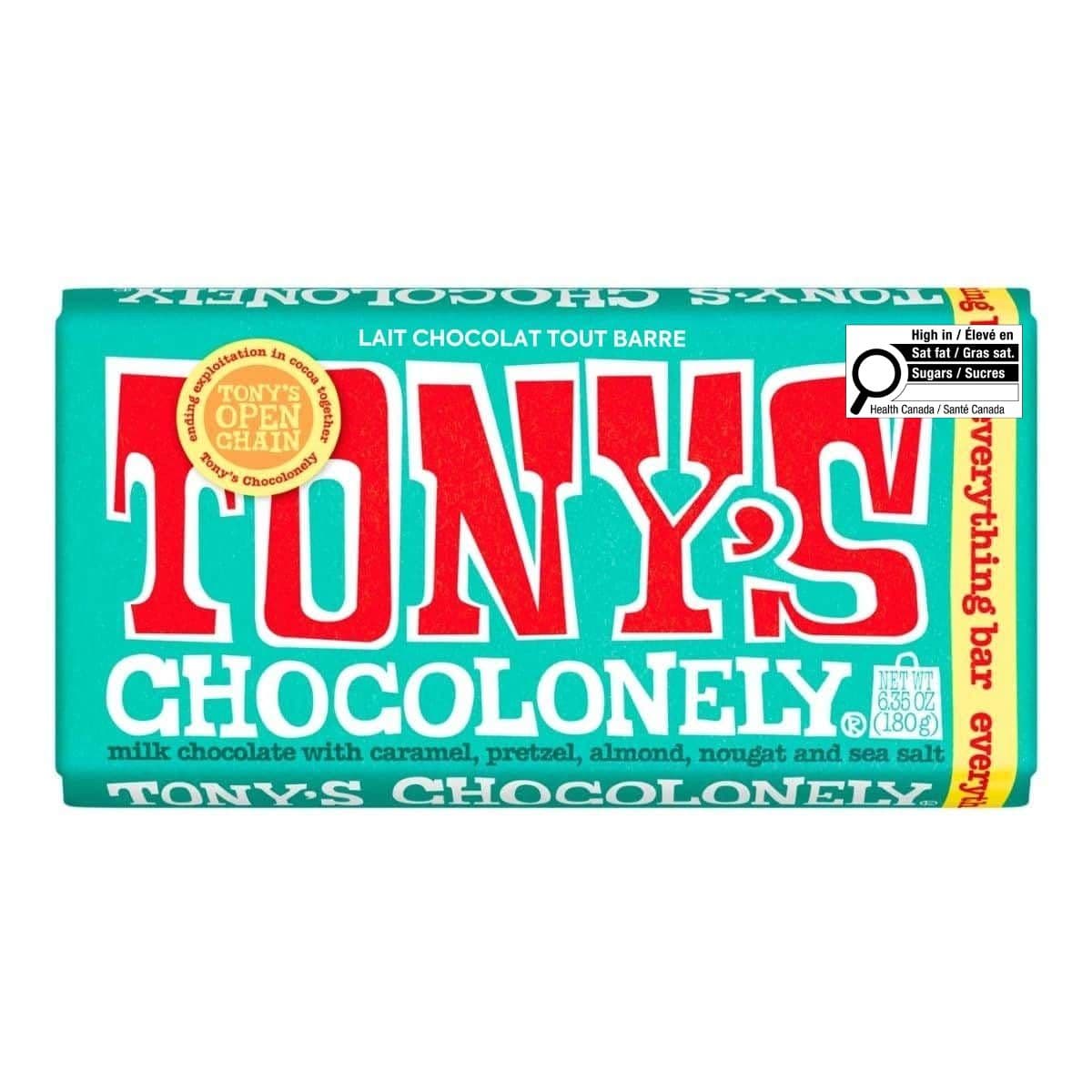 Tony’s Chocolonely Milk Chocolate Everything, 180g