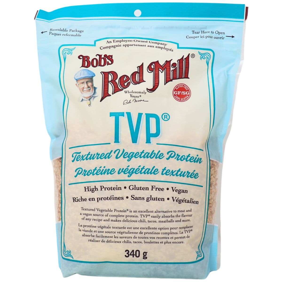 Bob's Red Mill TVP Textured Vegetable Protein, 340g