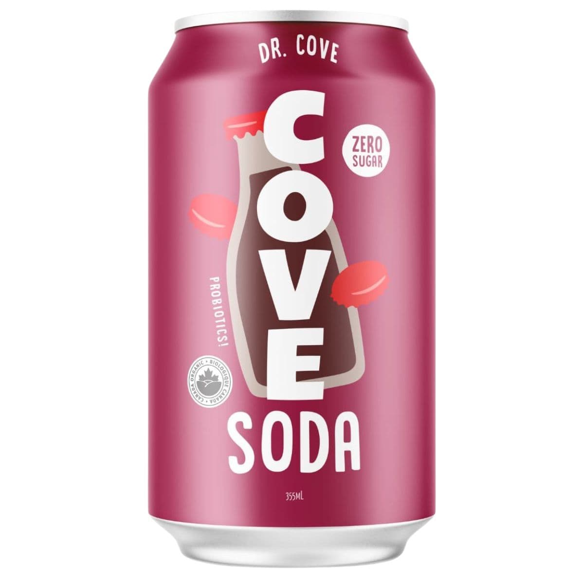 Cove Zero Sugar Probiotic Soda Dr. Cove, 355ml