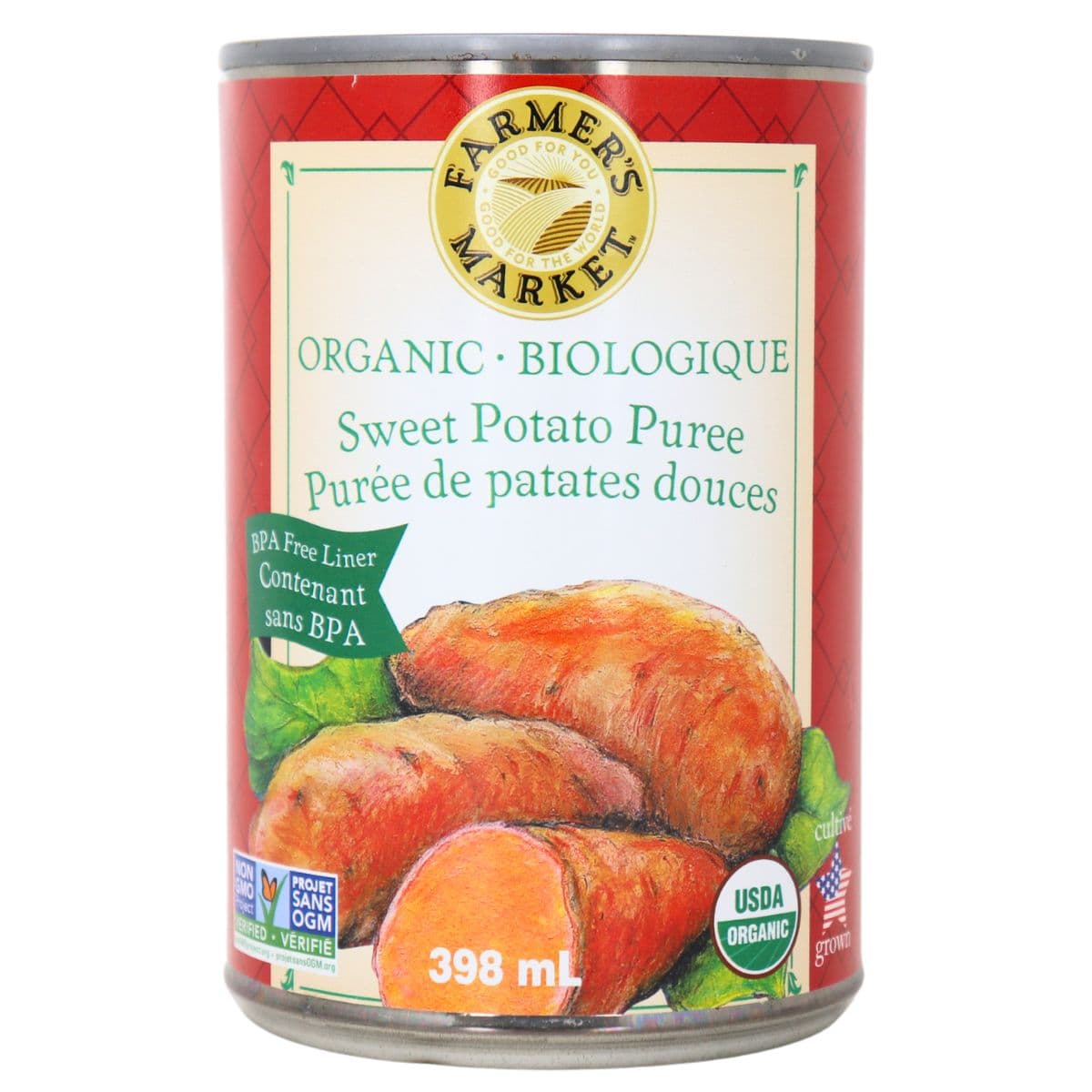 Farmer's Market Organic Sweet Potato Puree, 398mL