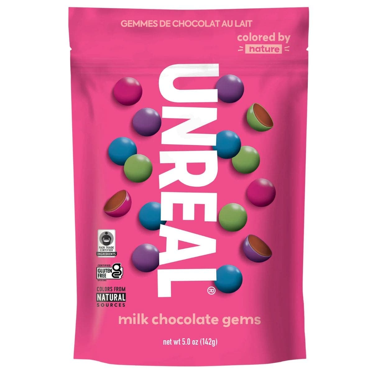 Unreal Milk Chocolate Gems, 142g
