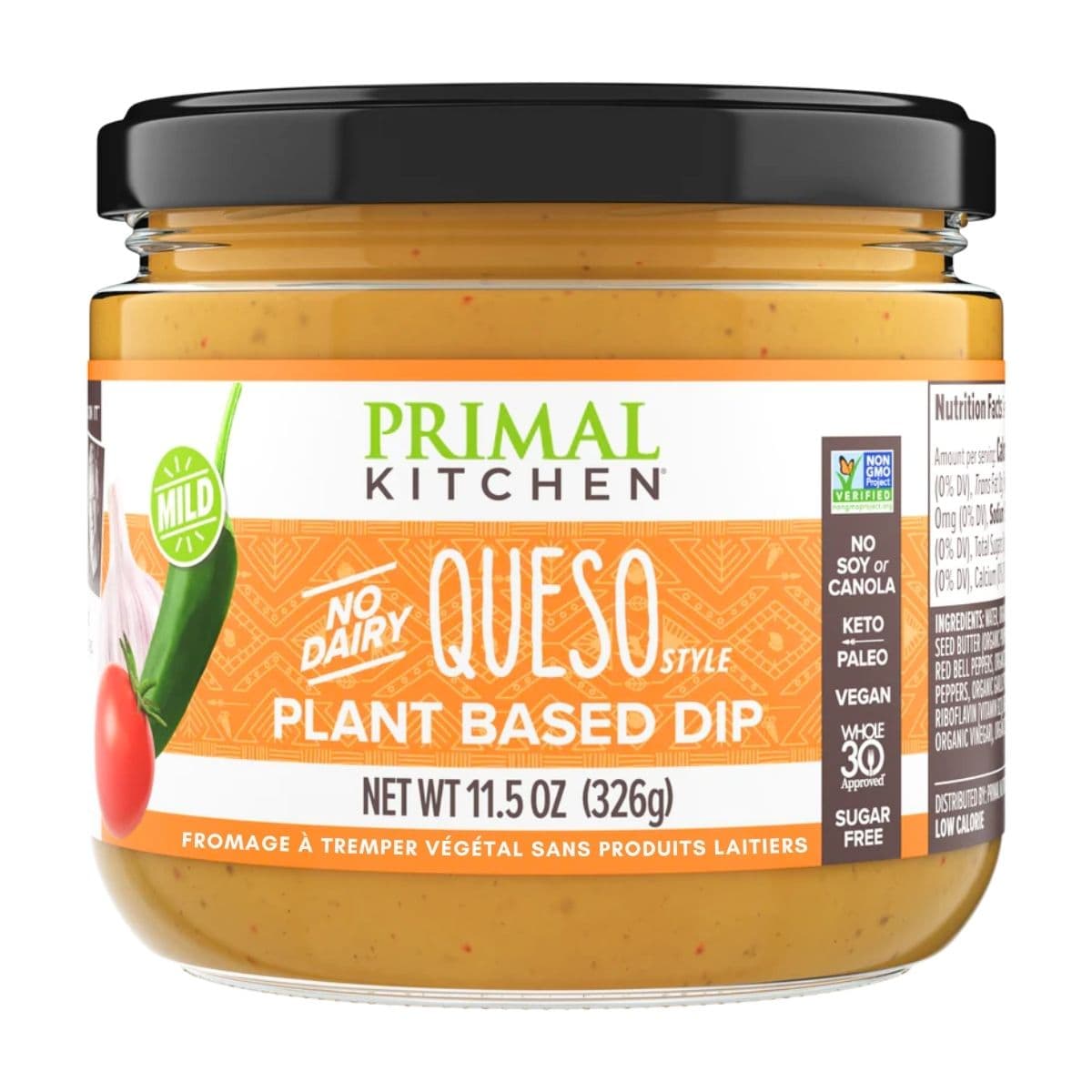 Primal Kitchen Dairy-Free Plant-Based Dip Queso, 326g