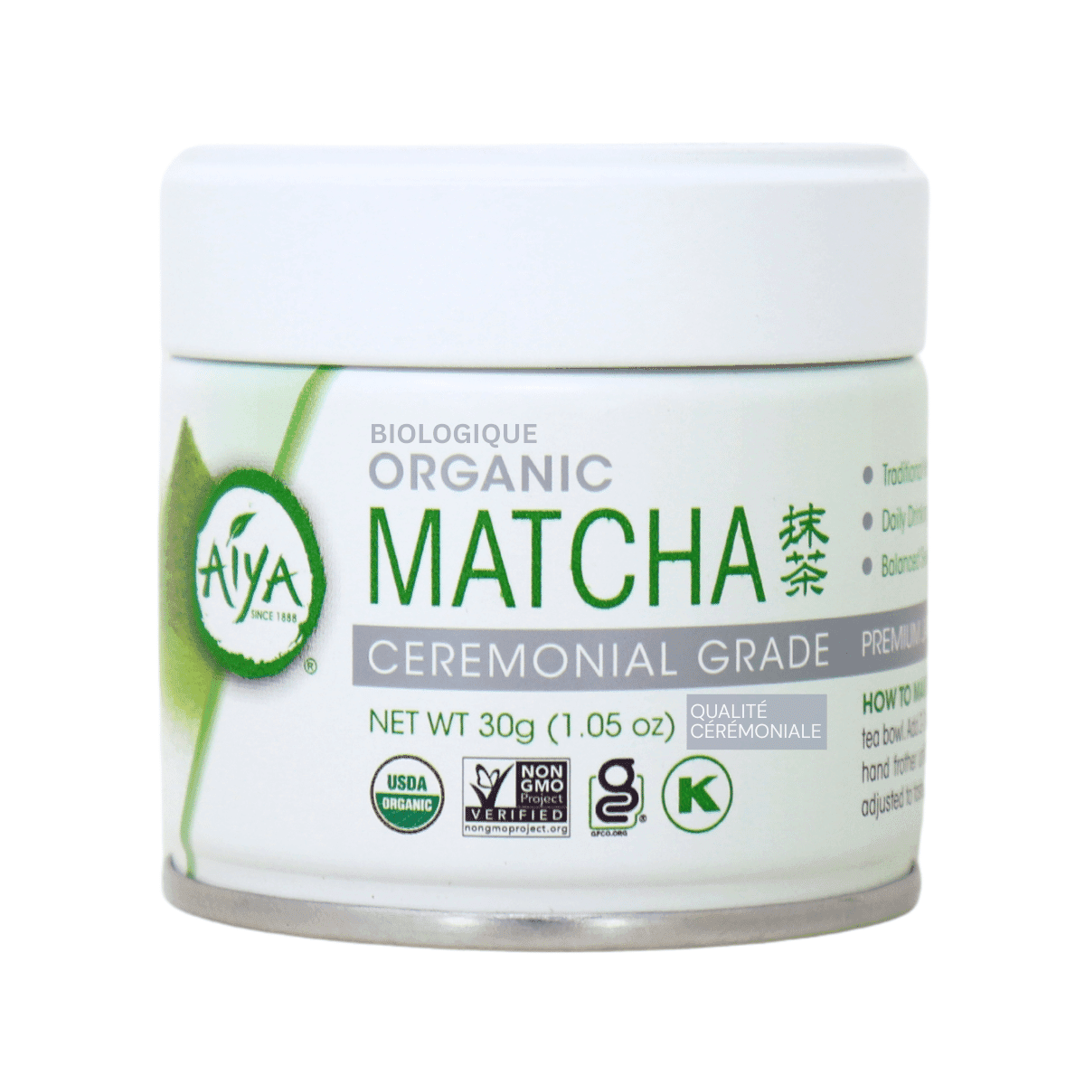 Aiya Organic Traditional Matcha Ceremonial Grade, 30 g