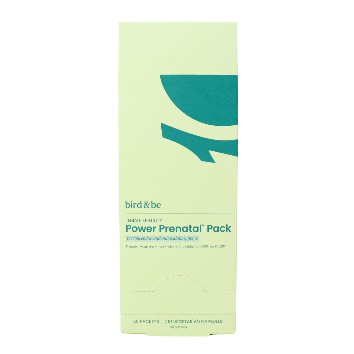 Bird&Be Female Fertility Power Prenatal Pack, 30 packets