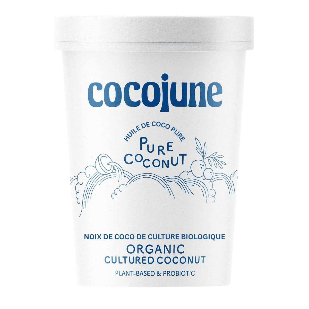 Cocojune Organic Cultured Coconut Yogurt Pure Coconut, 454g