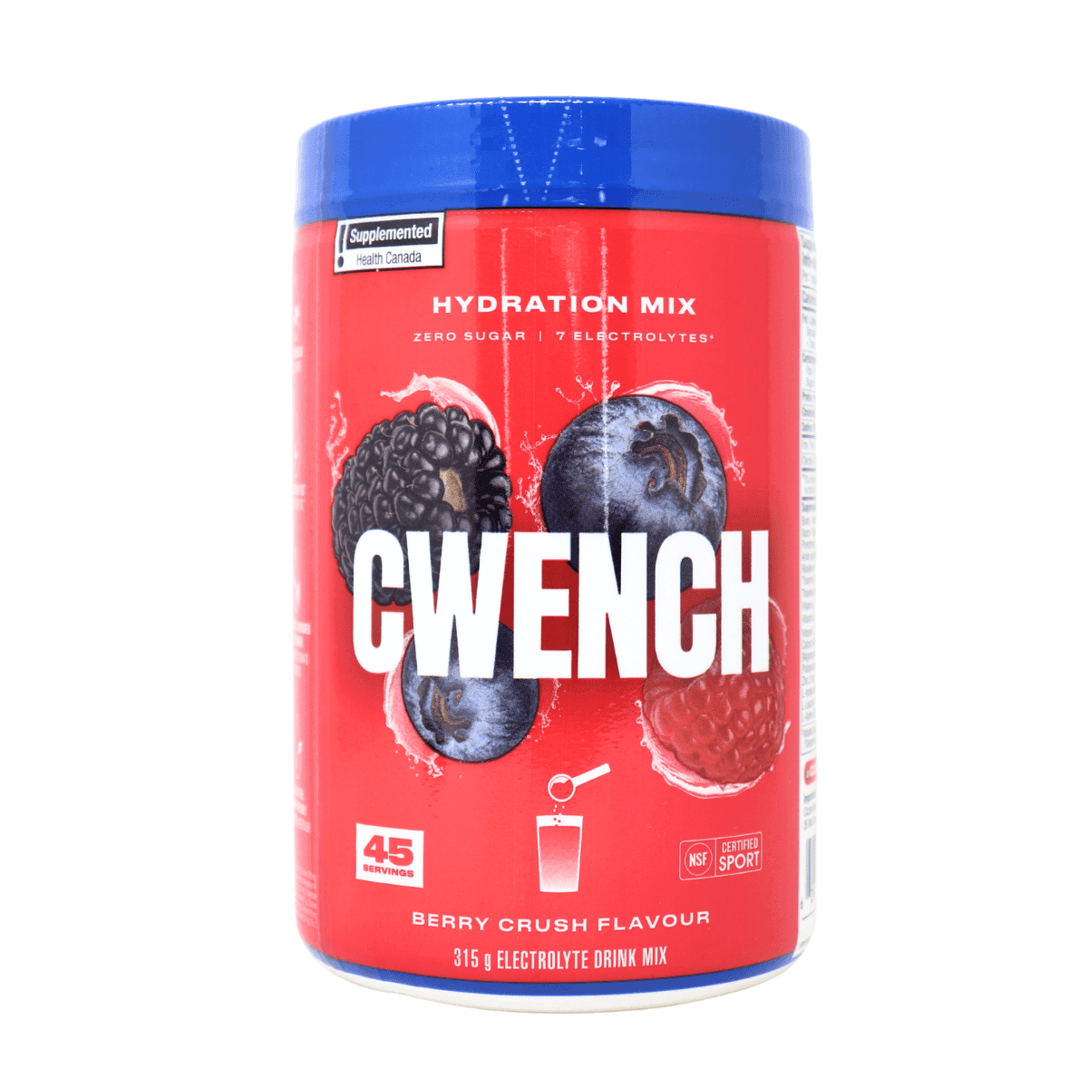 CWENCH Hydration Zero Sugar Electrolyte Mix Berry Crush, 315g