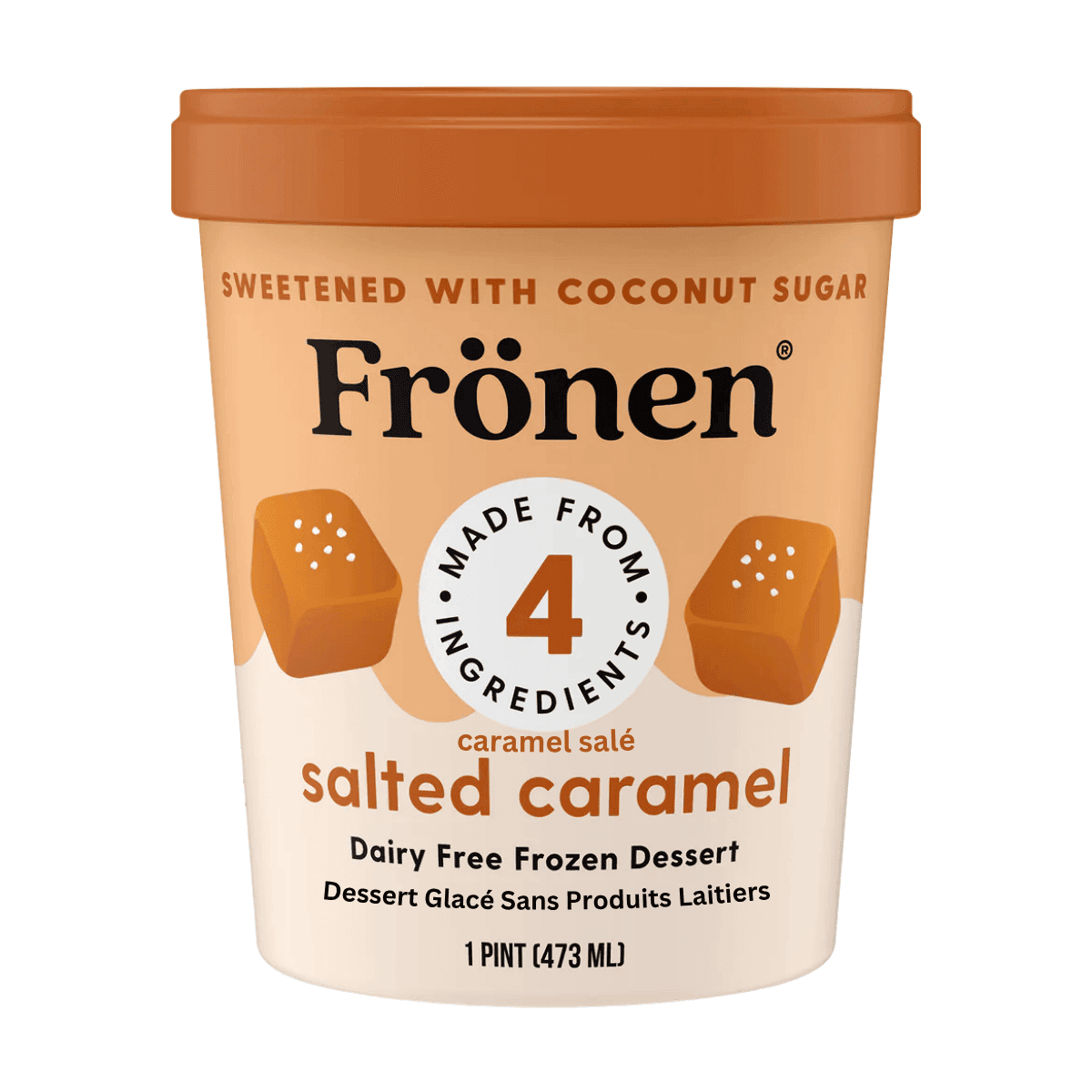 Frönen Dairy-Free Ice Cream Salted Caramel, 473mL