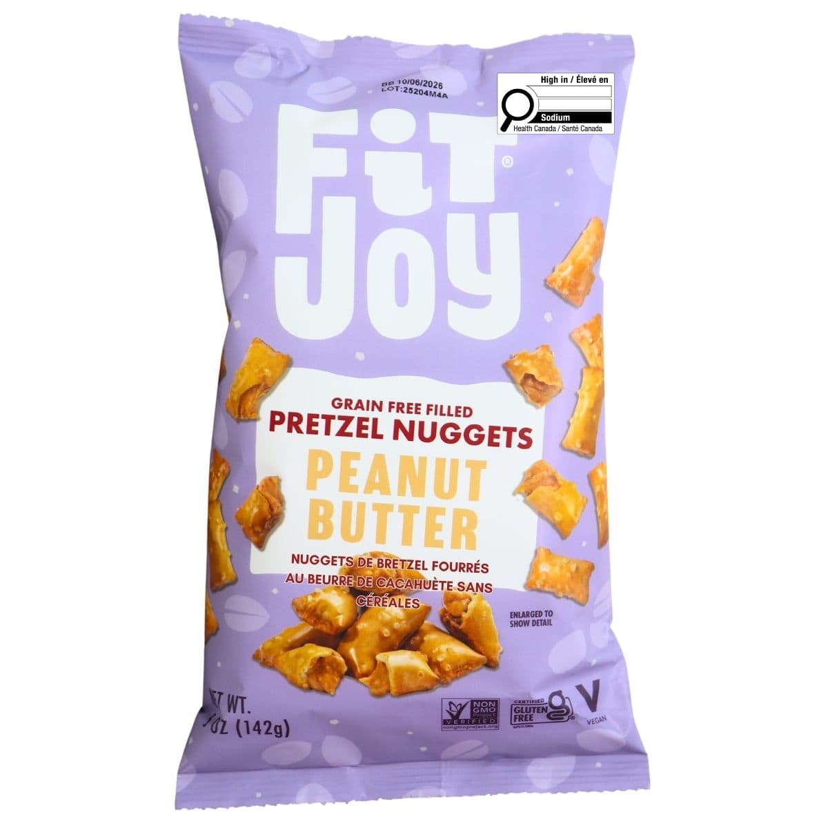 Fit Joy Grain-Free Peanut Butter Filled Pretzel Nuggets, 142g
