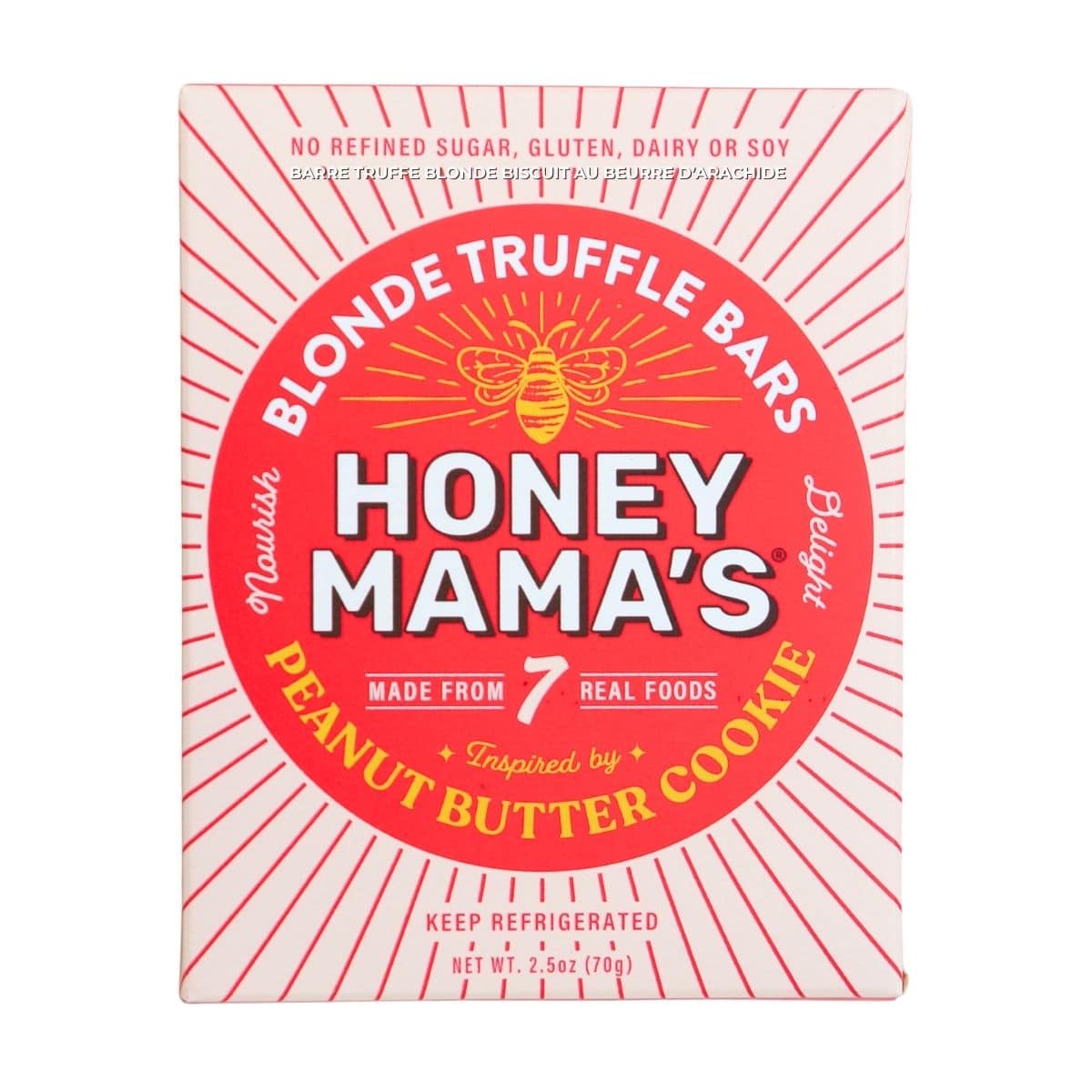 Honey Mama’s Gluten-Free Blonde Truffle Bars Peanut Butter Cookie, 70 g