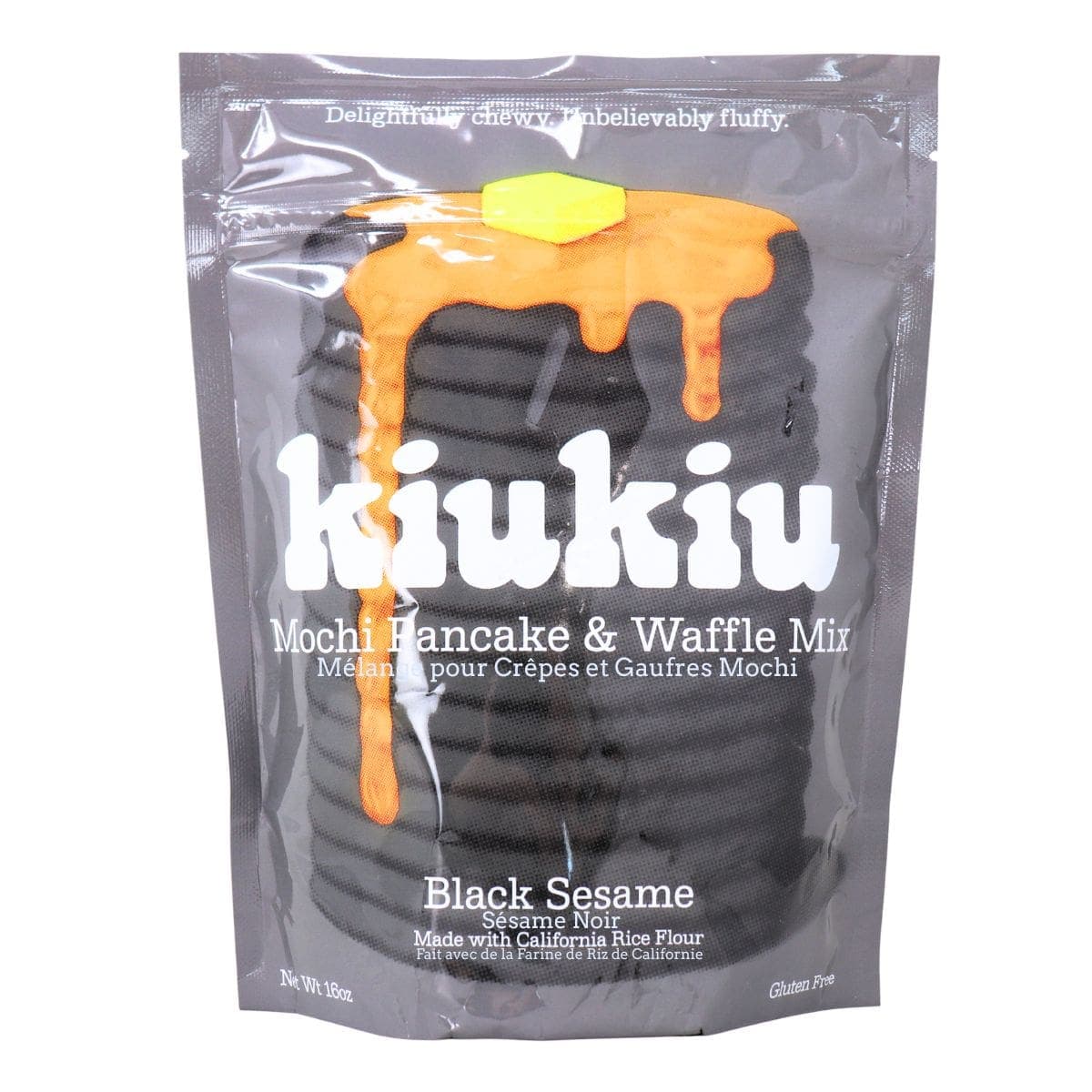 Kiukiu Mochi Pancake & Waffle Mix Black Sesame, 456 g