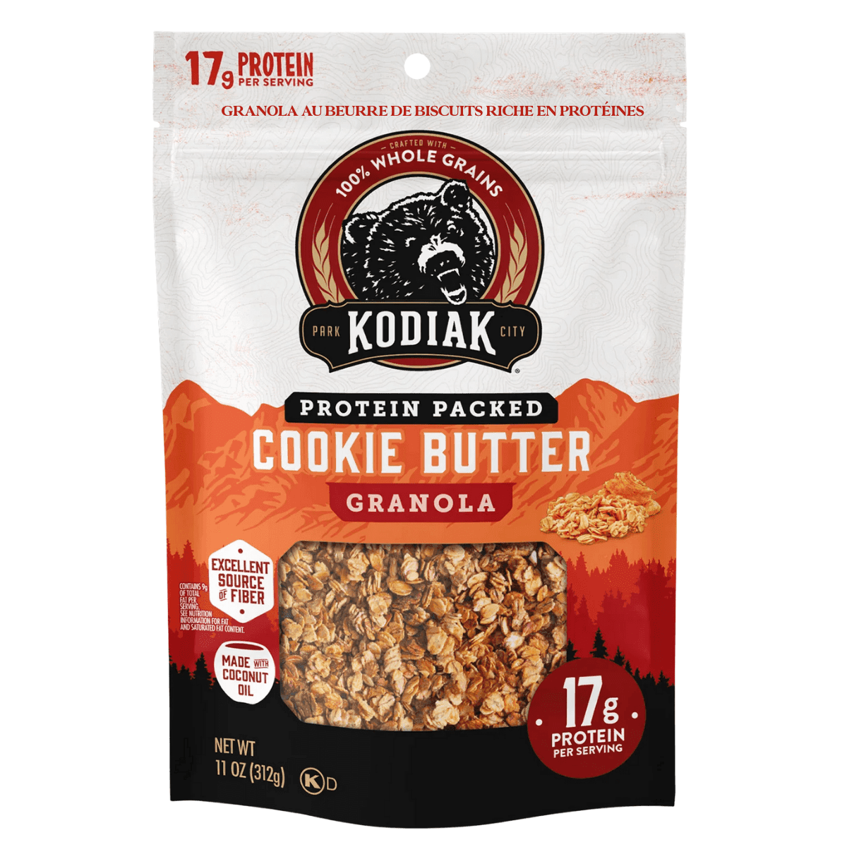Kodiak High-Protein Granola Cookie Butter, 312g