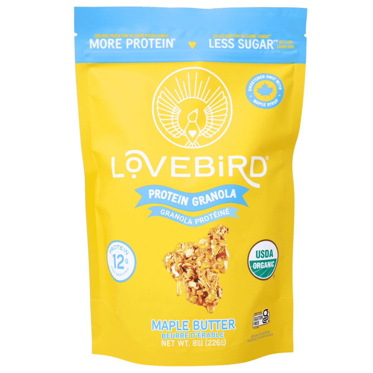 Lovebird Organic Protein Granola Maple Butter, 226 g