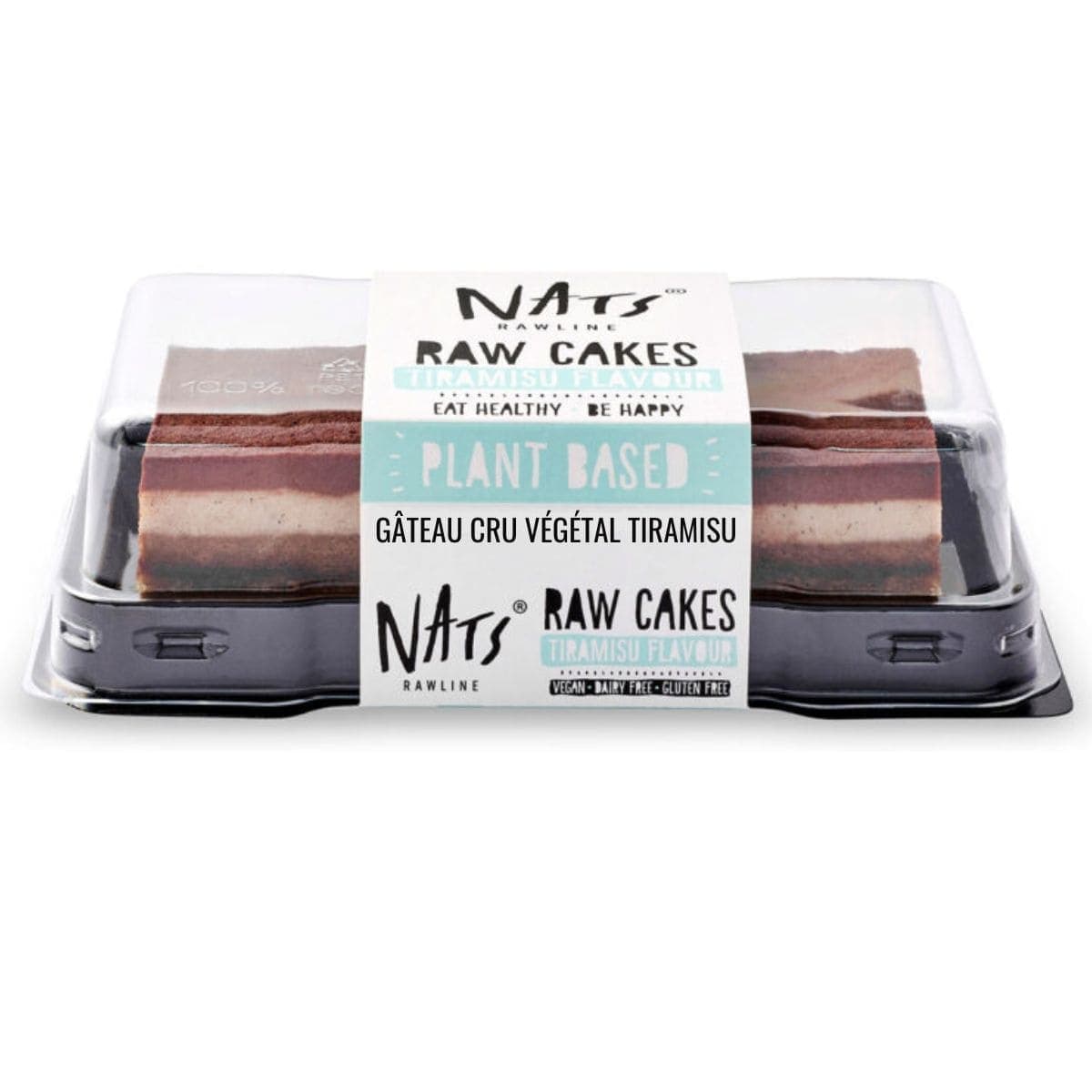 Nats Rawline Plant-Based Raw Cakes Tiramisu, 130 g