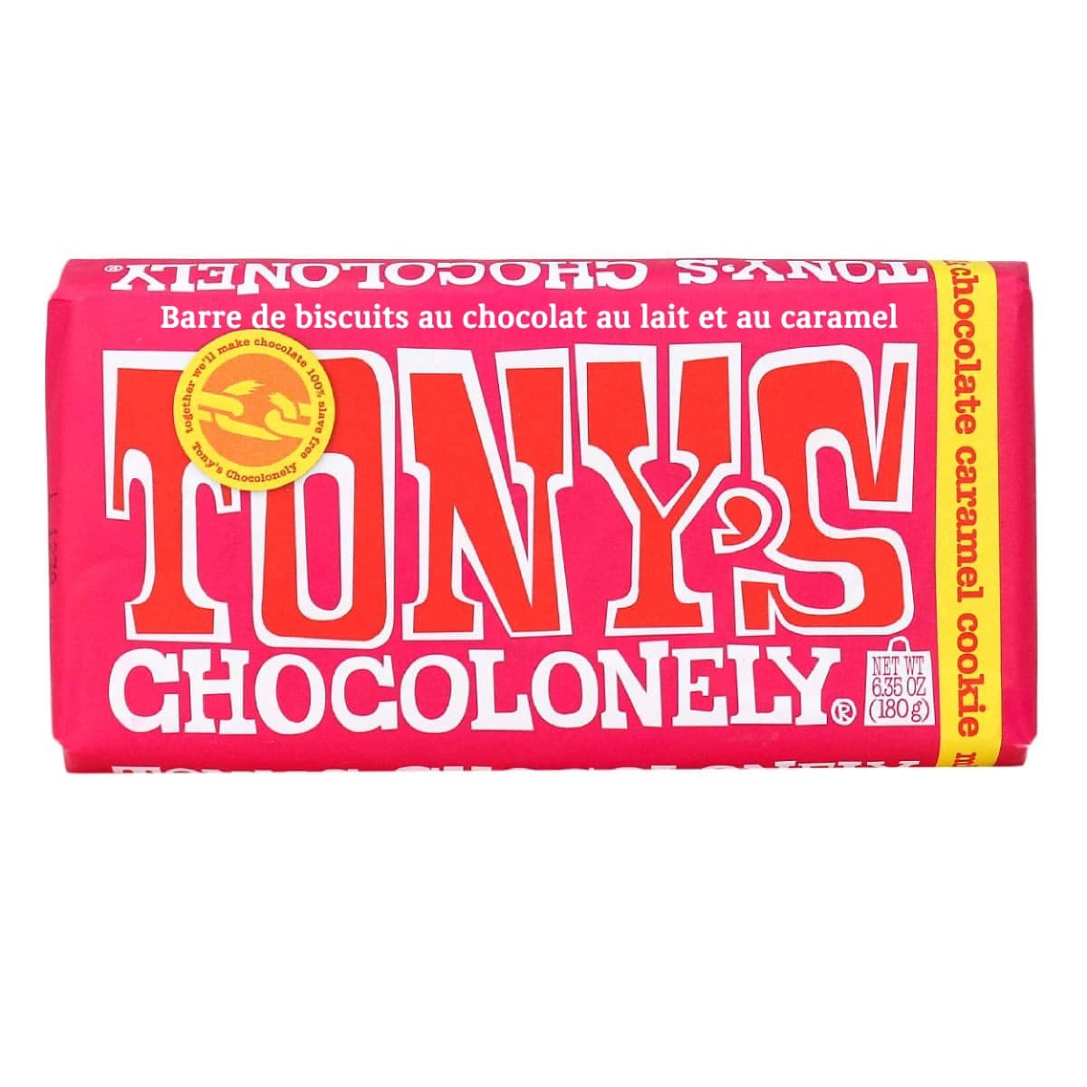 Tony’s Chocolonely Milk Chocolate Caramel Cookie, 180g