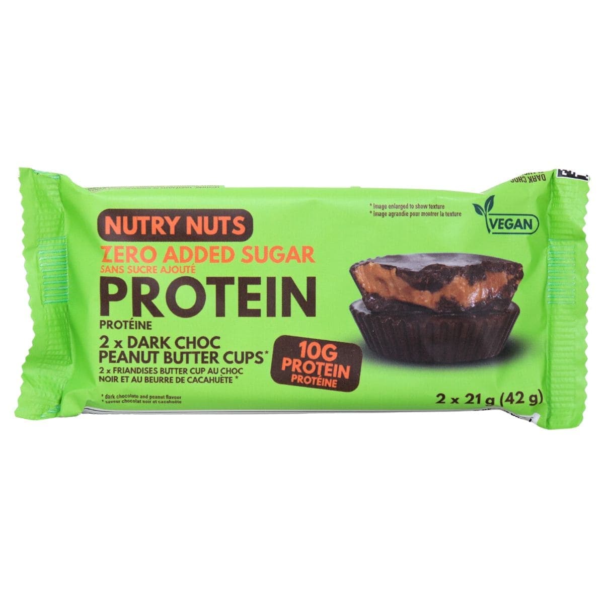 Nutry Nuts Zero Added Sugar Protein Dark Choc Peanut Butter Cups, 2 cups