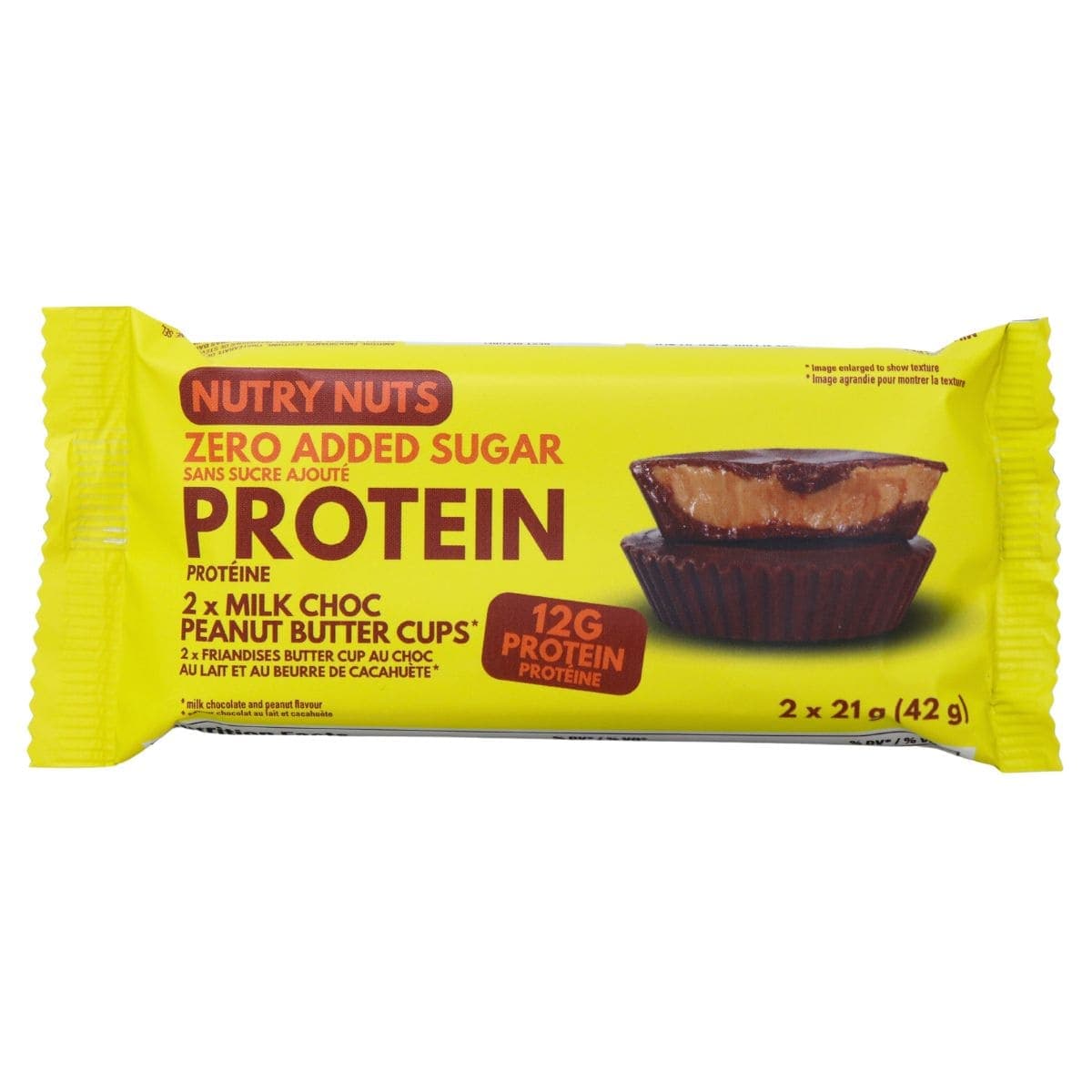 Nutry Nuts Zero Added Sugar Protein Milk Choc Peanut Butter Cups, 2 cups