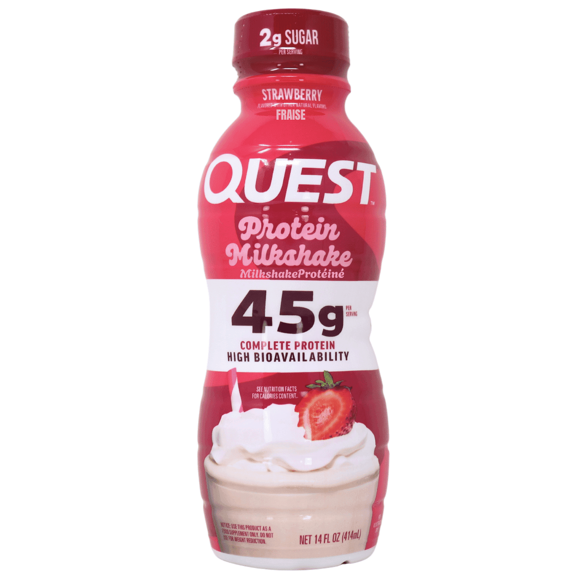 Quest Protein Milkshake Strawberry, 414 ml