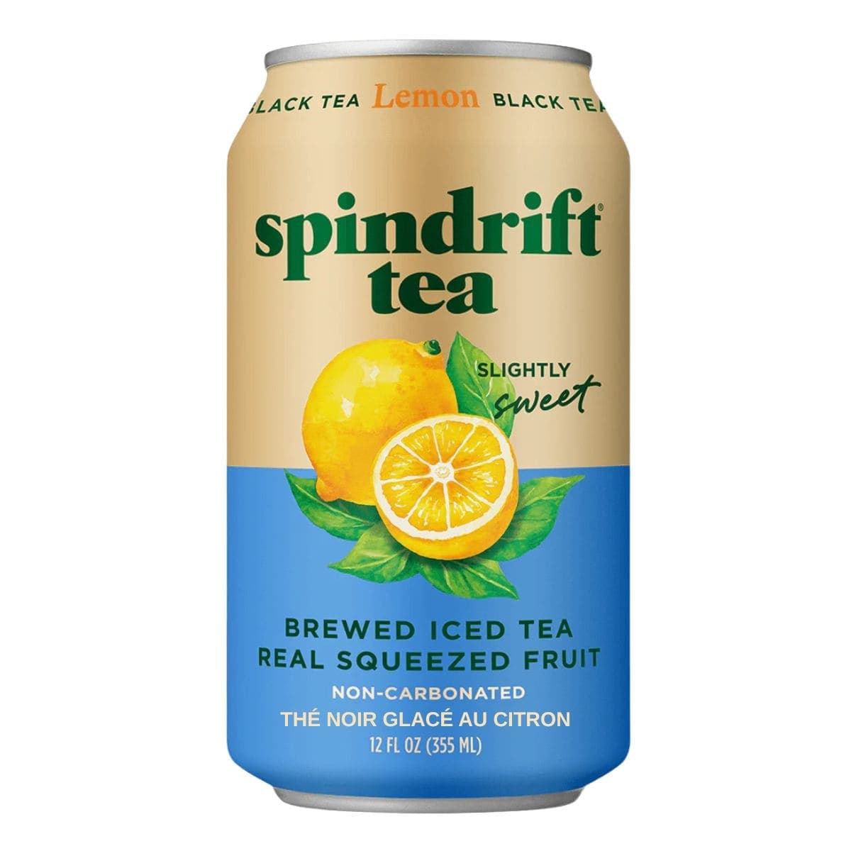 Spindrift Iced Tea Lemon Black Tea, 355mL