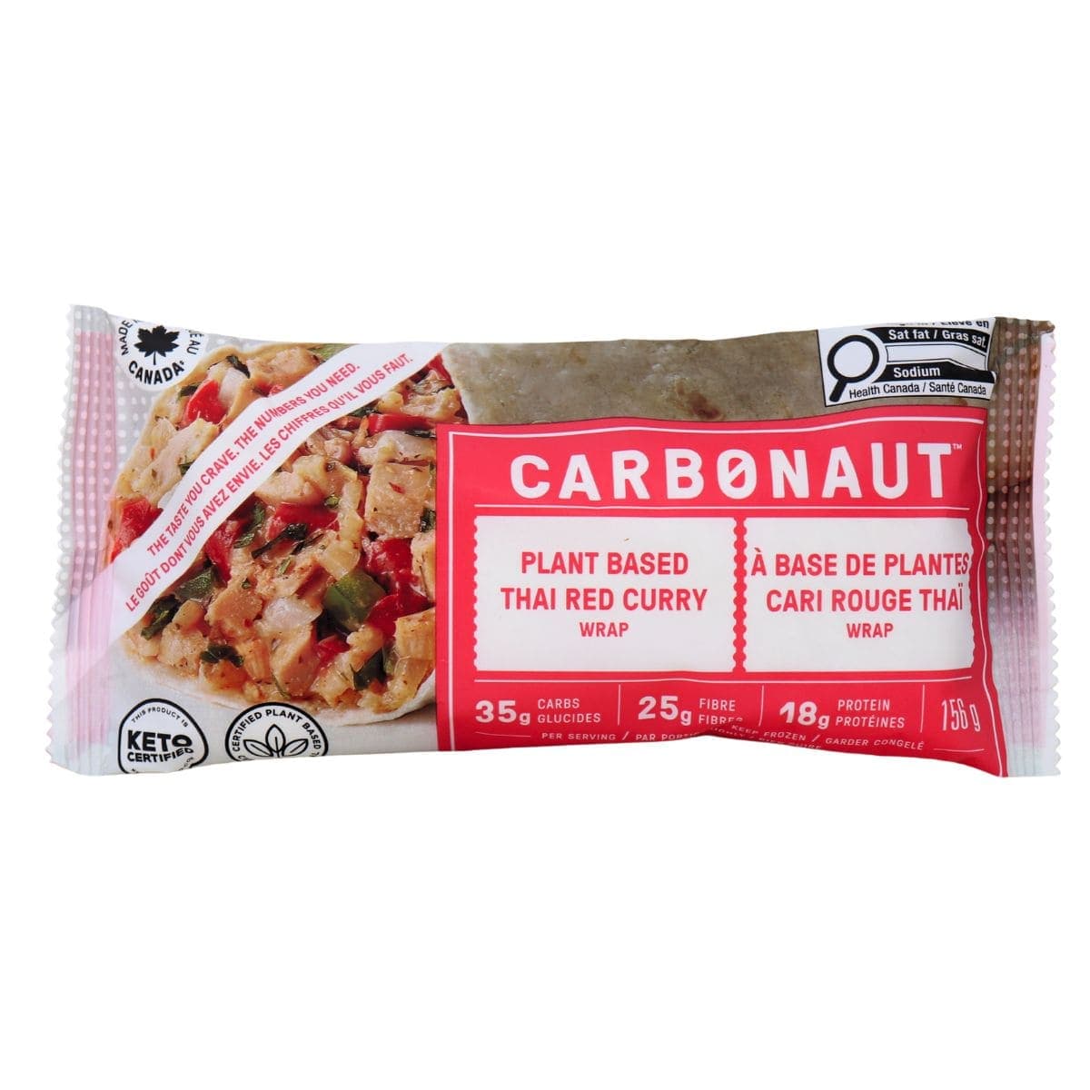 Carbonaut Plant-Based Thai Red Curry Wrap, 156 g