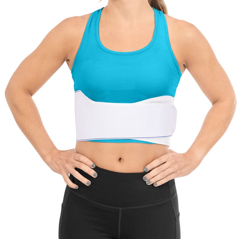 Rib Compression Wrap | Injury Belt and Chest Binder Brace for Sore, Bruised or Broken Ribs Recovery - Female