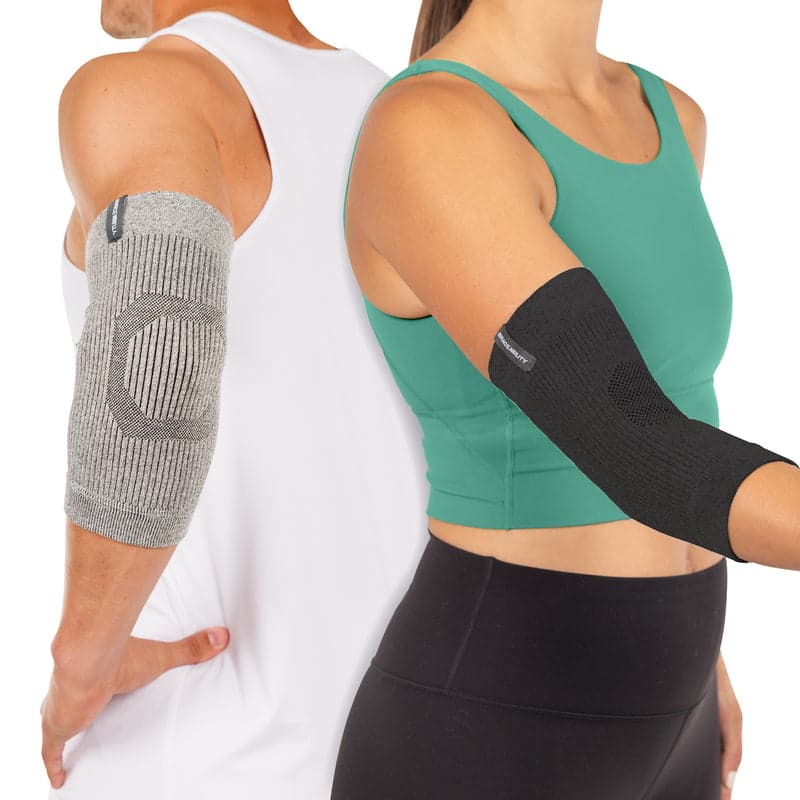 Comfort Elbow Sleeve – Lightweight Compression Support for Elbow Pain, Tendonitis, Arthritis and Injury Recovery - S Black