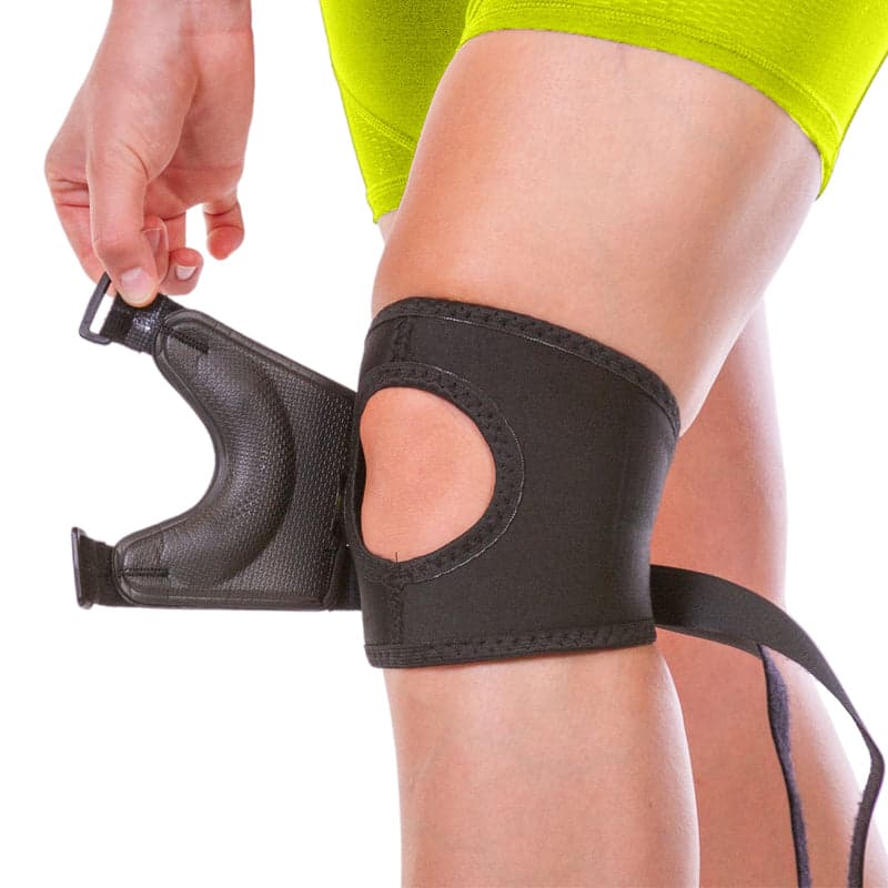 Exercise Knee Brace | Sweat-Resistant Stabilizer Sleeve for Working Out & Dislocated Kneecap Pain - S