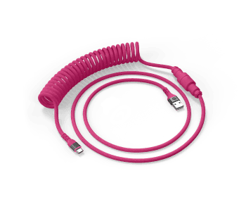 Coiled Cable: Bright Pink