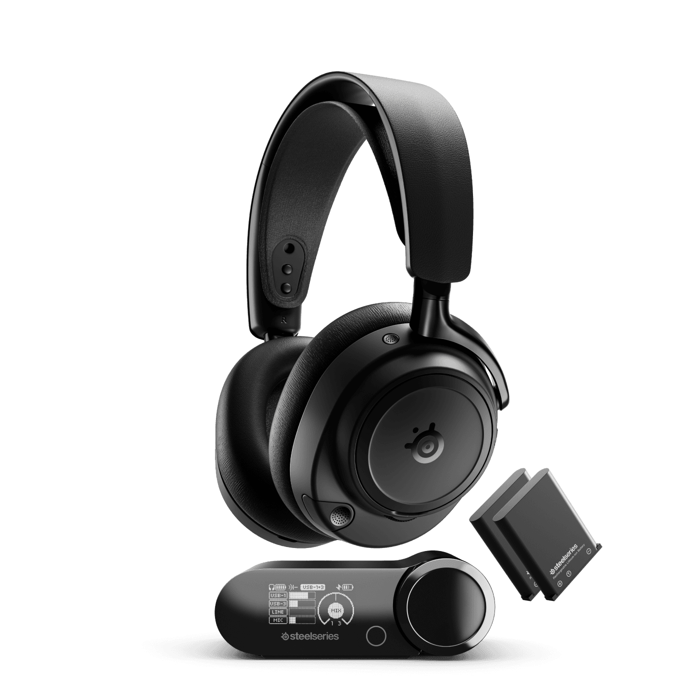 Casque gaming sans fil haute résolution SteelSeries Arctis Nova Elite | Noir