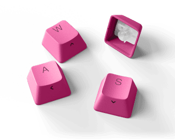 Teclas PBT: rosa brillante