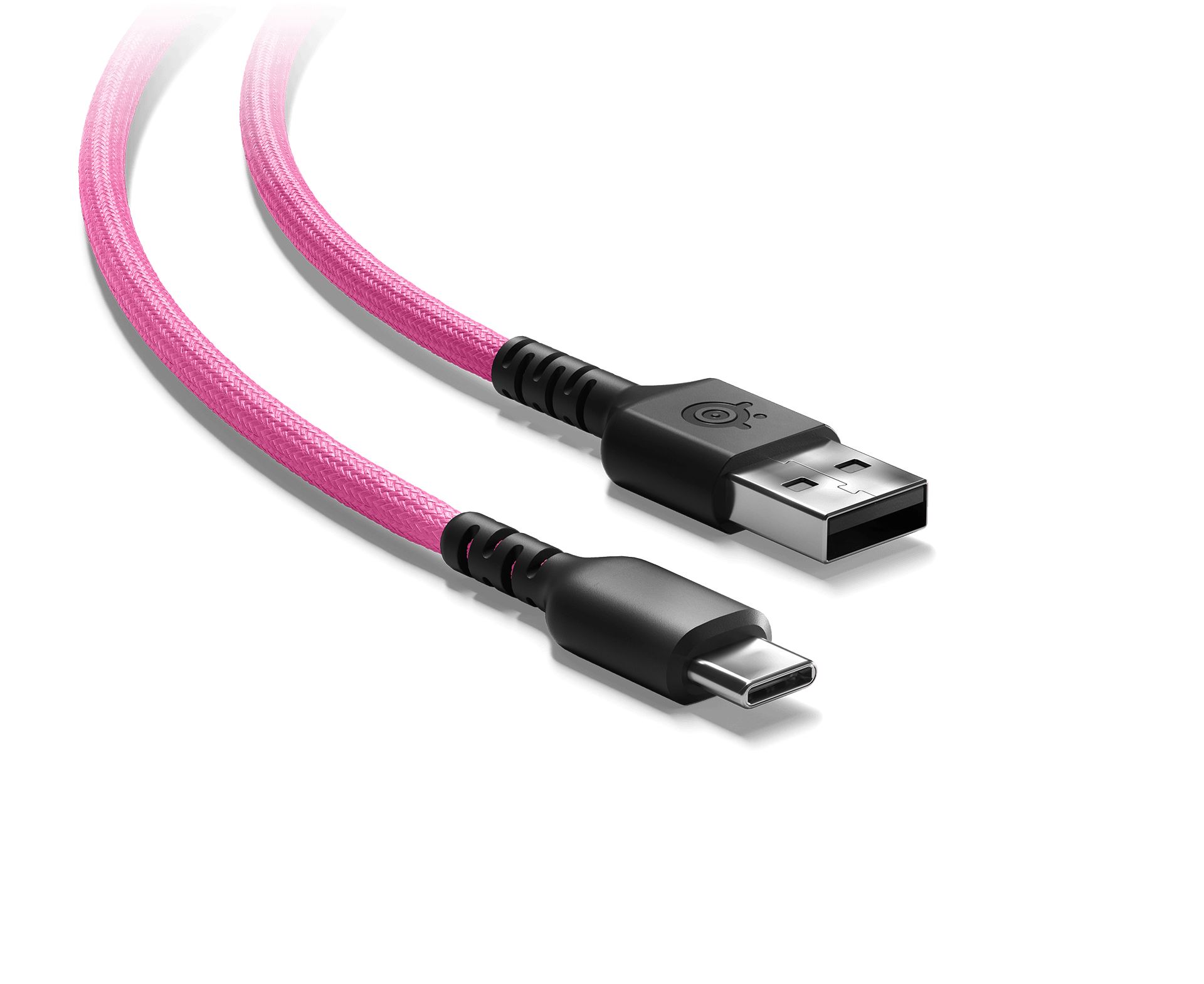 SteelSeries Aerox 3 Super Mesh Cable A to C - Pink - 1.8 m