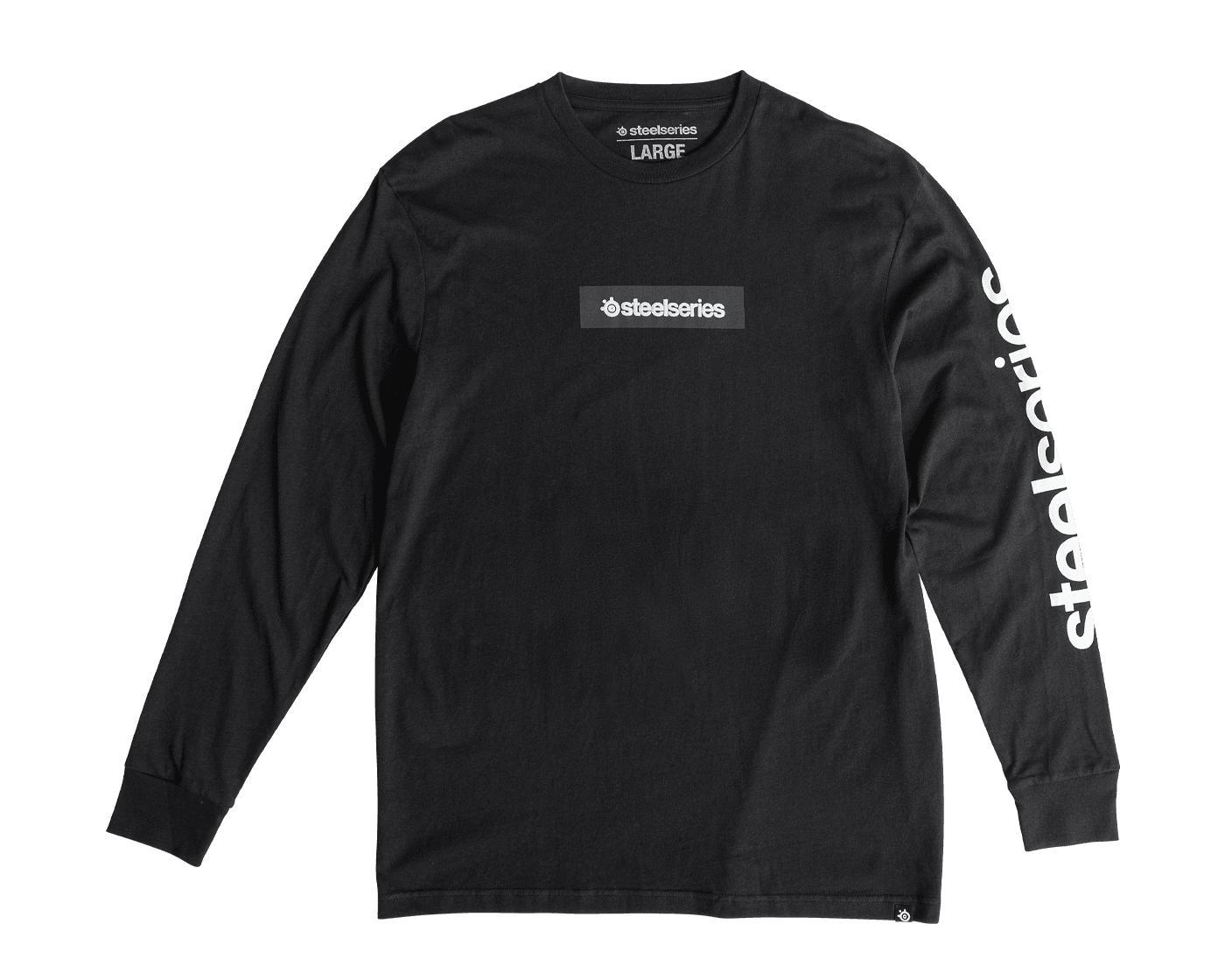 Men's Long-Sleeve T-Shirt: Black: XXL