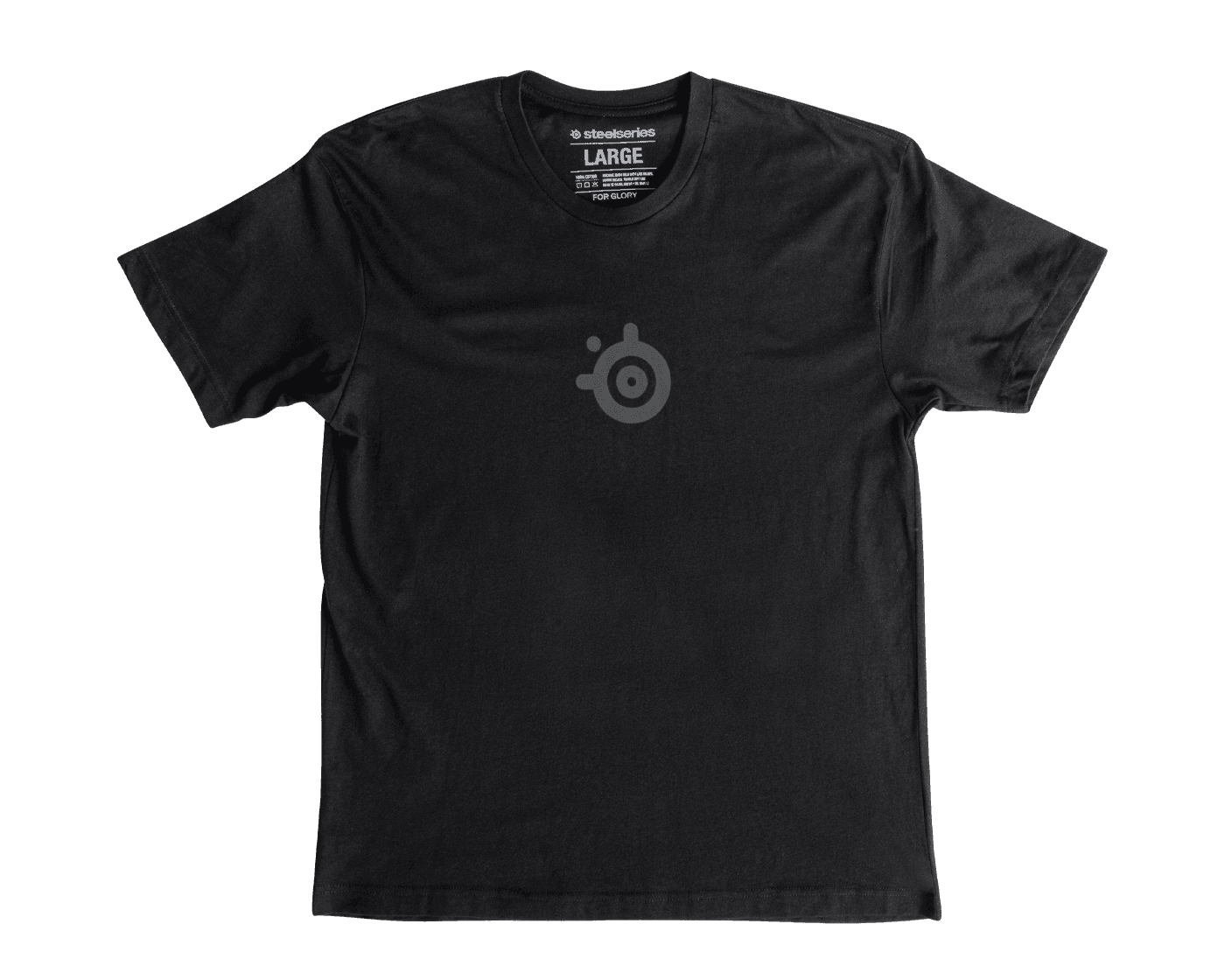 Men's T-Shirt: Black-on-Black Logo: M